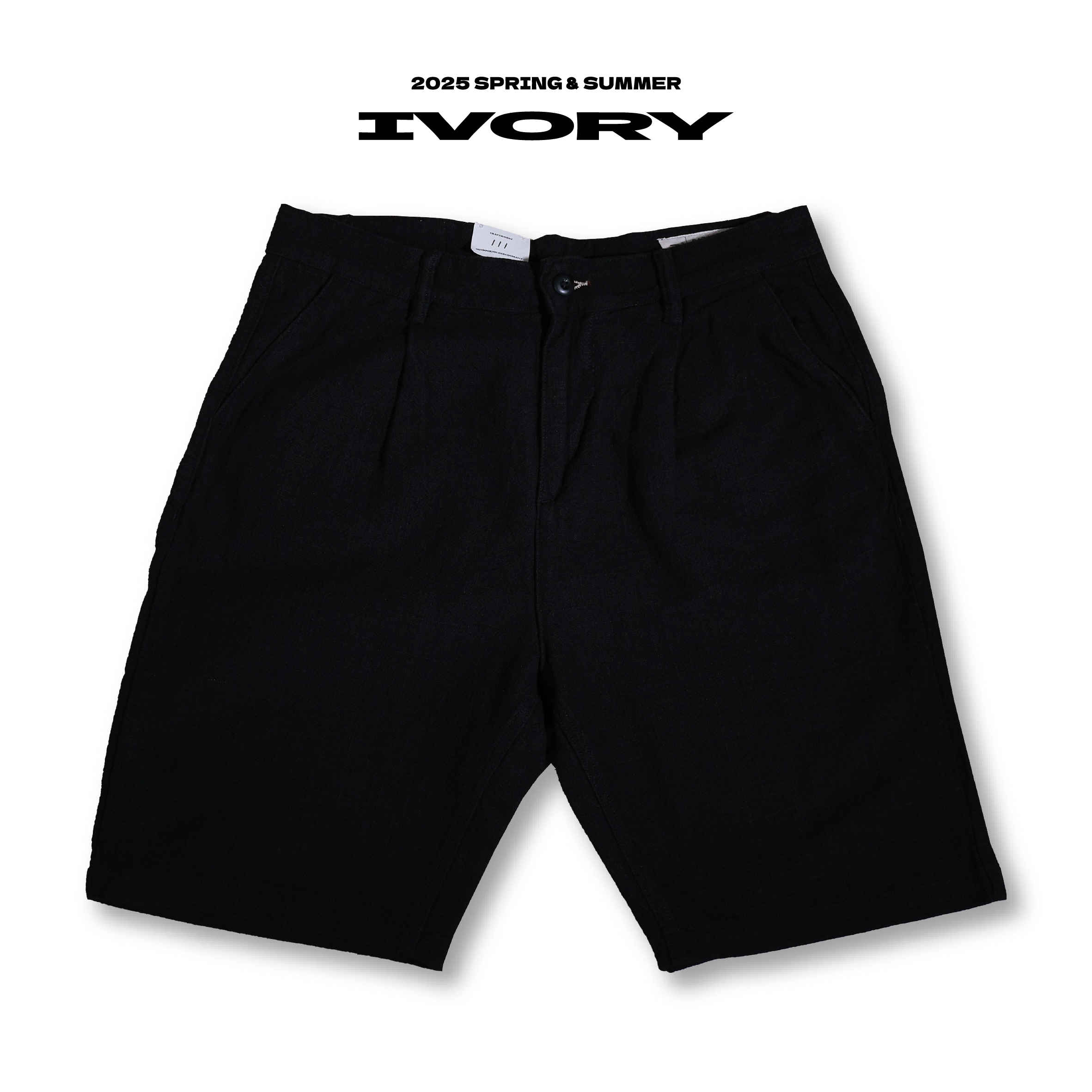 <現貨> IVORY Linen Casual Shorts 亞麻 棉麻 休閒 西裝短褲 三色【LD0305NT】