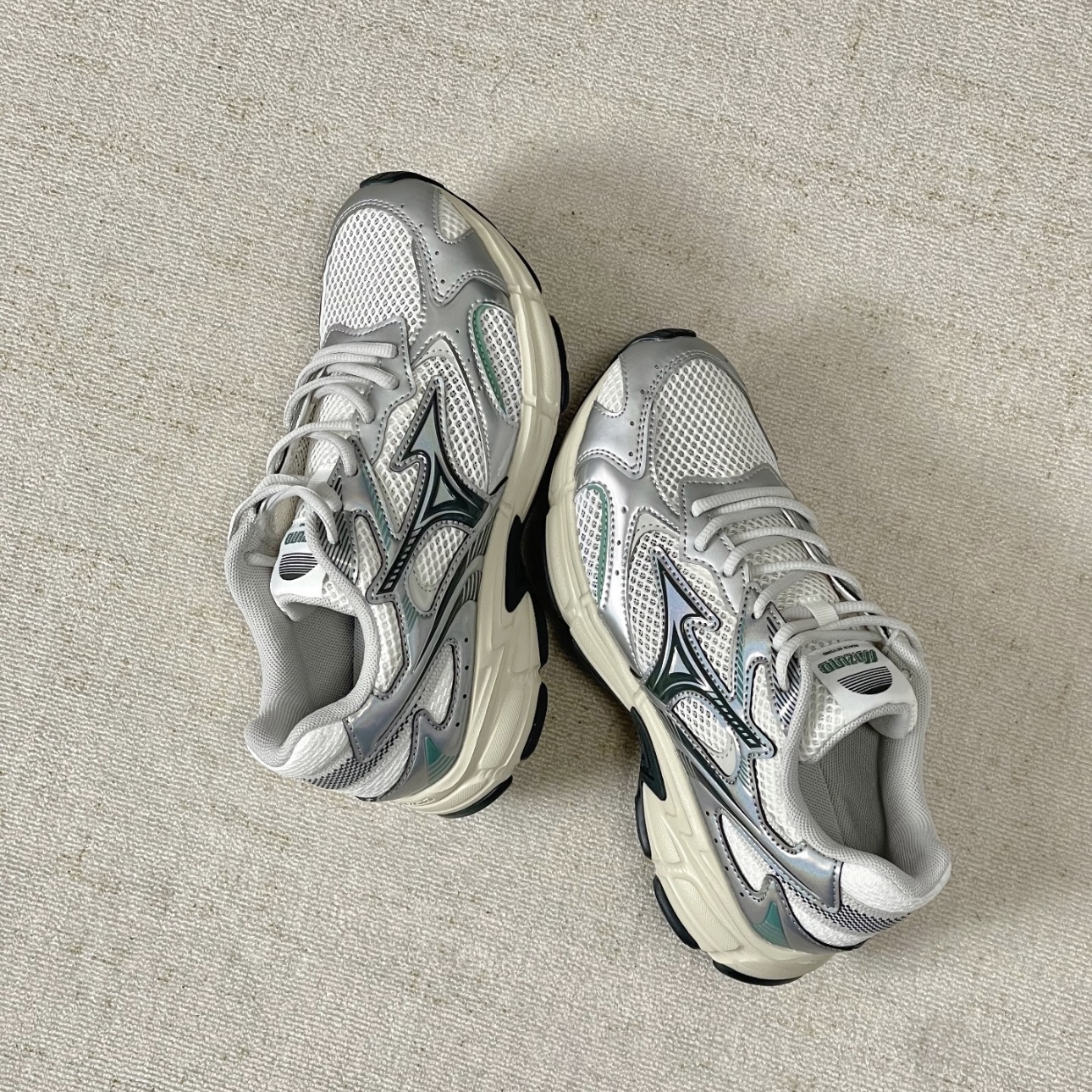 MIZUNO SPEED 2K 白銀藍漸層休閒跑步鞋美津濃D1GH222921