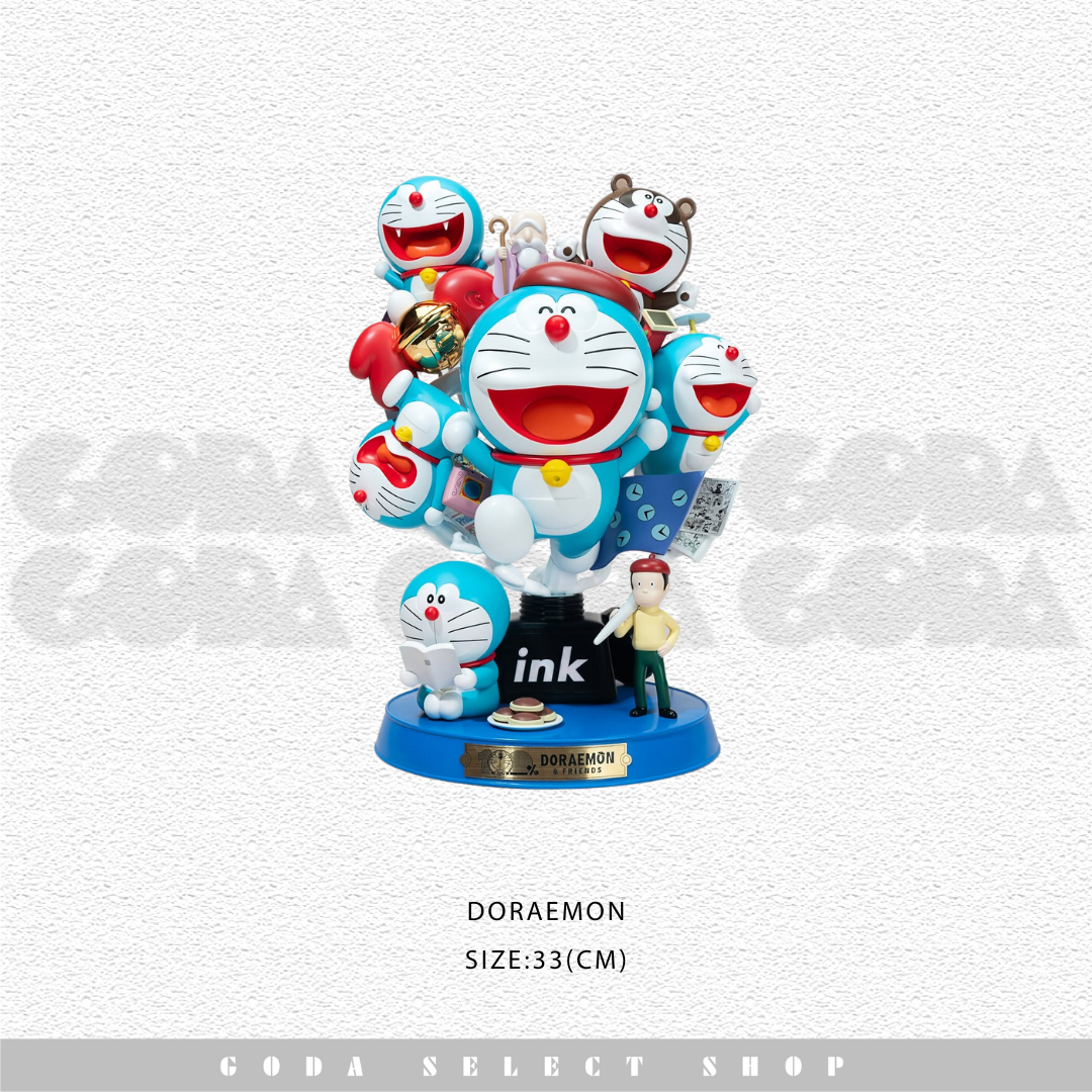 【世界限量300版】100% DORAEMON 哆啦A夢與朋友們 GK公仔 上海限定