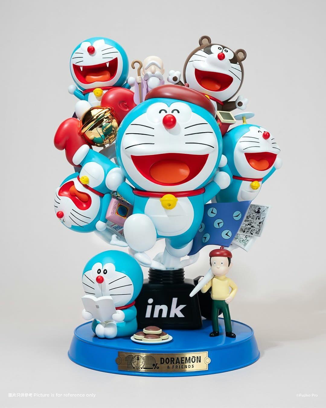 【世界限量300版】100% DORAEMON 哆啦A夢與朋友們 GK公仔 上海限定