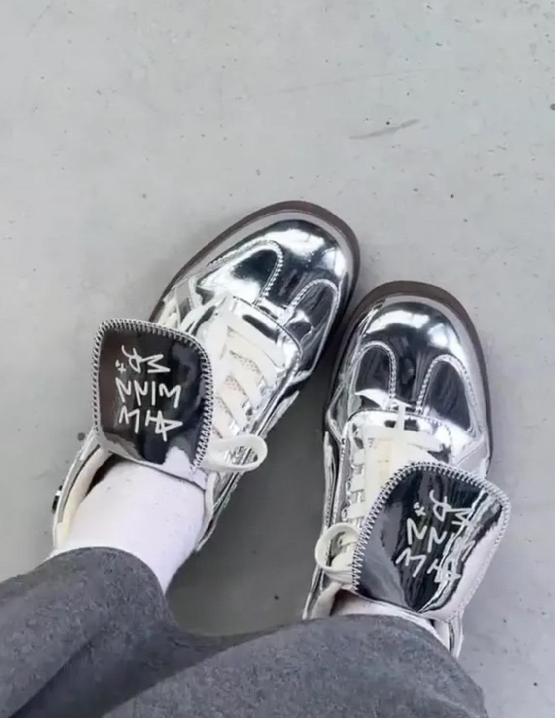 KILLWINNER 銀色 蕾絲款 #德訓鞋