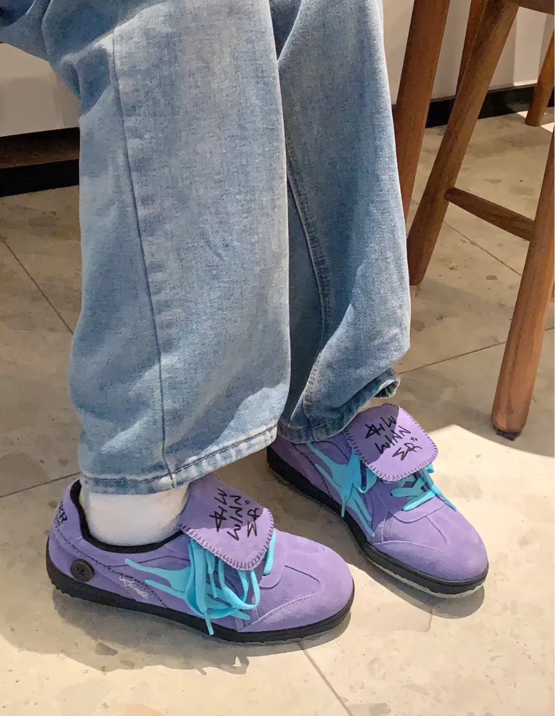 KILLWINNER 紫色 拼接色 #德訓鞋