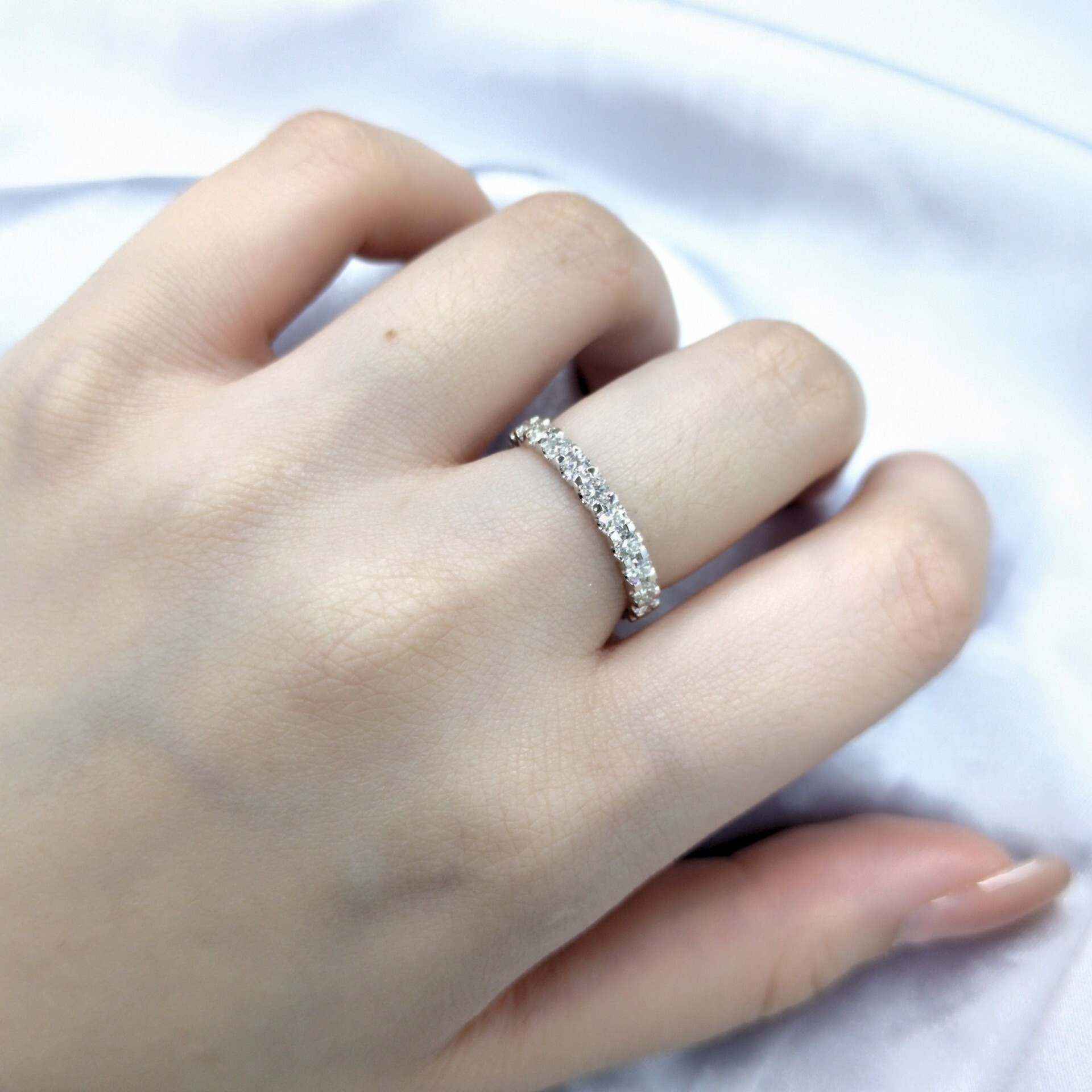 18K White Gold 1.18ct Diamond Eternity Ring