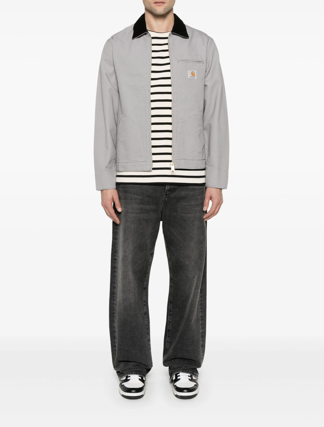 Carhartt WIP Detroit Jacket- 淺灰/黑