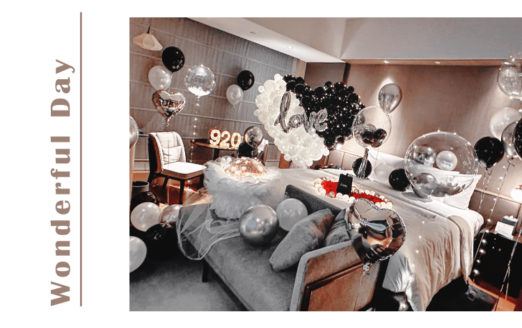 【飯店】情人節．洲際．黑白色系