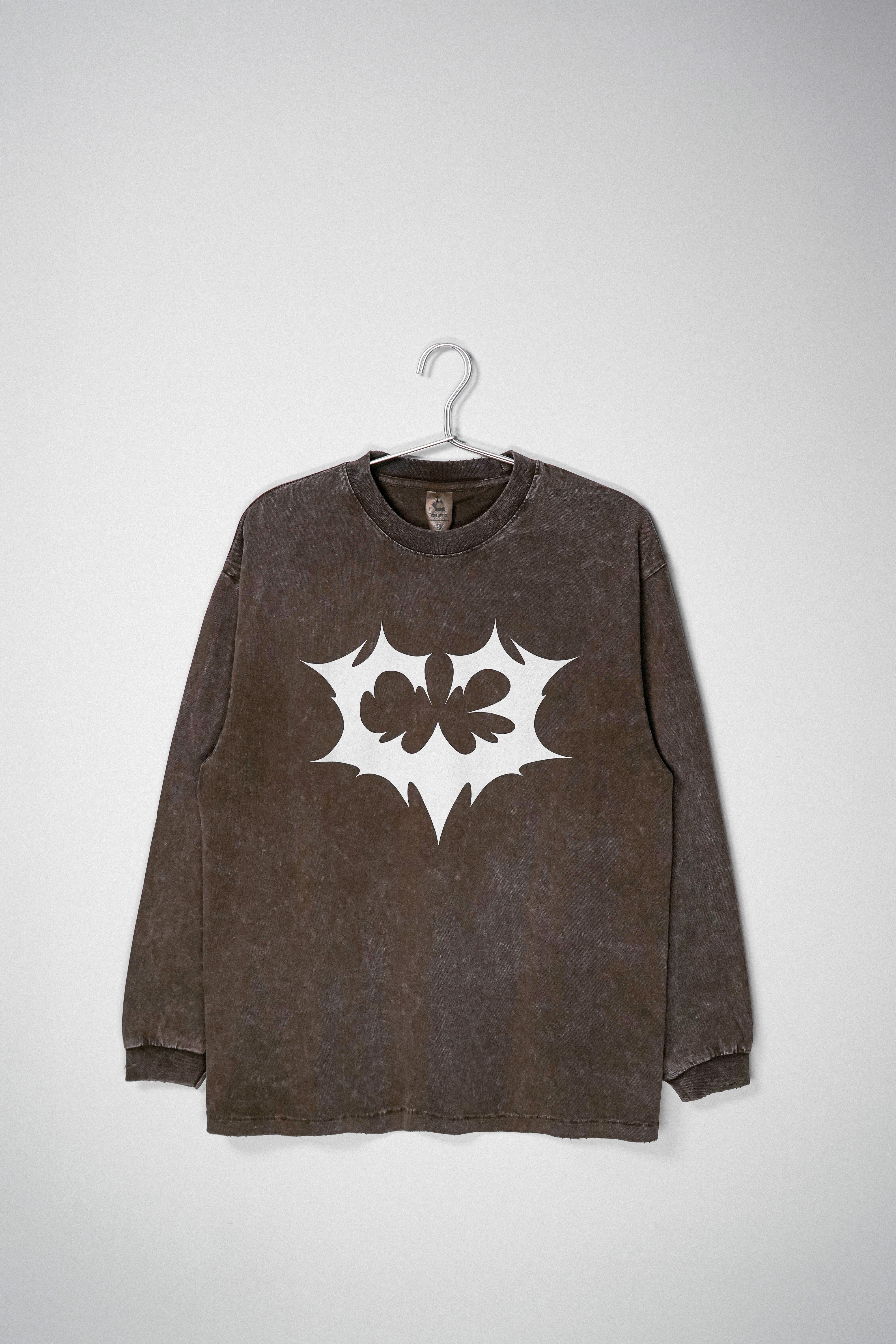 CAAT3 C3 HEART LONG SLEEVE TEE BROWN CAAT3LT01BR