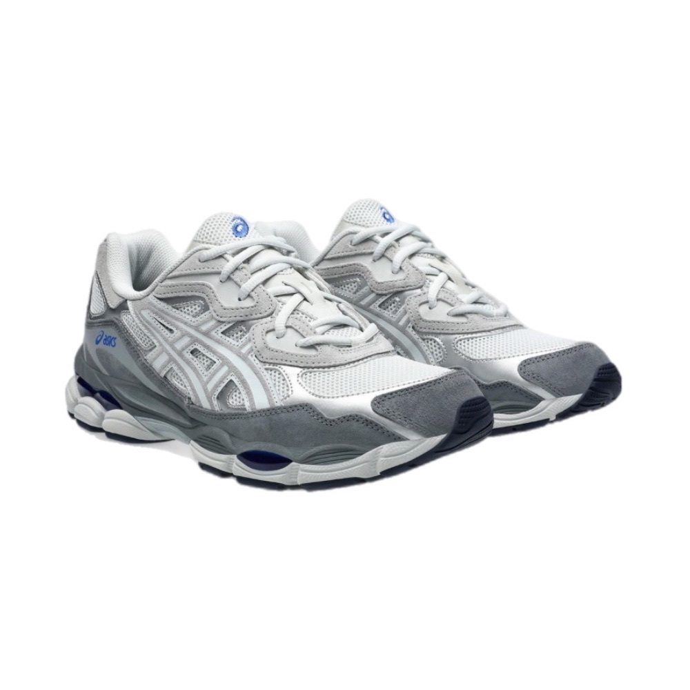 ASICS GEL-NYC 灰色 藍字刺繡 運動 休閒鞋 亞瑟士 1203A383-025
