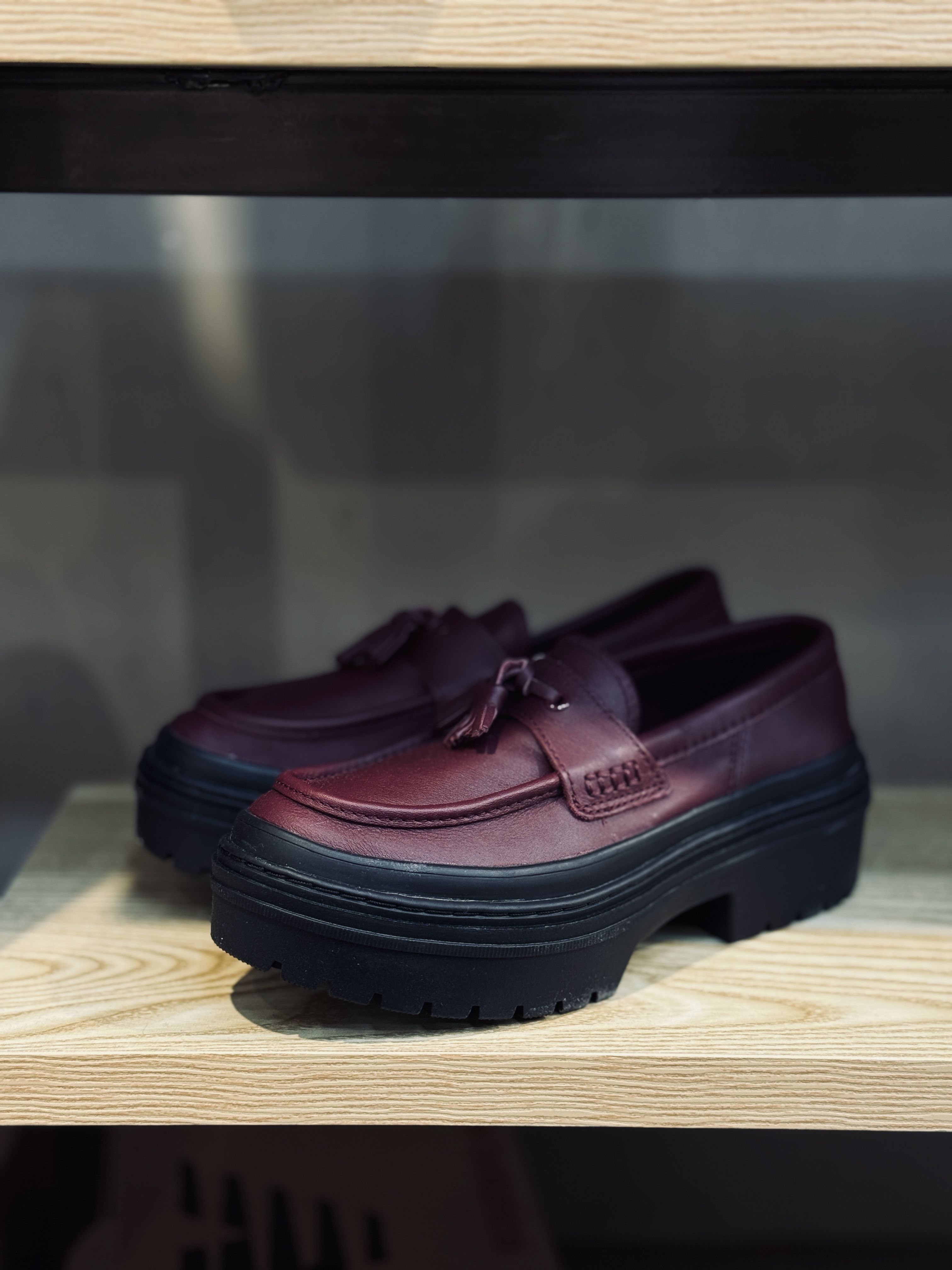 [現貨] Converse Chuck Taylor All Star Lugged Heel Loafer Platform Leather Deep Bordeaux A14708C