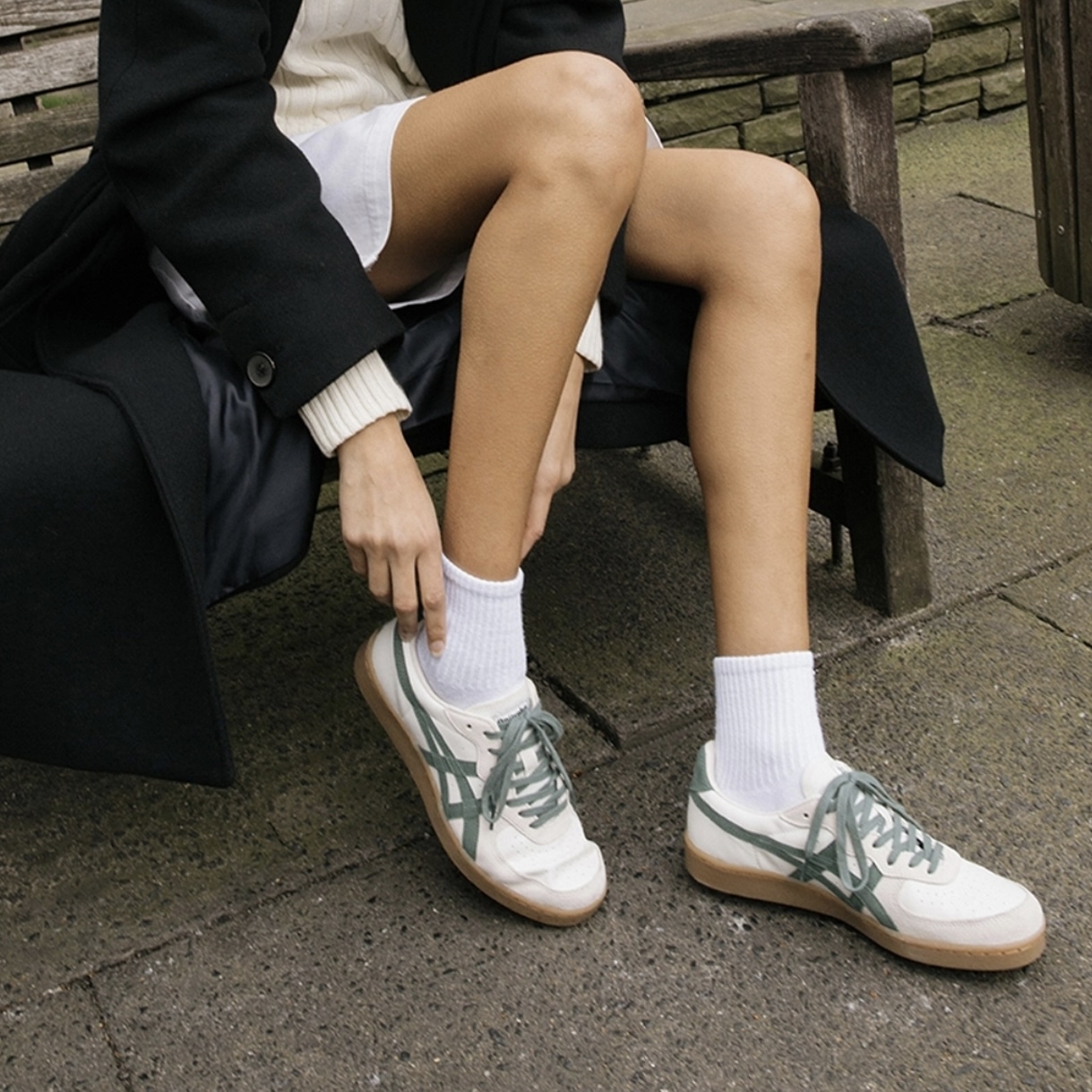 ONITSUKA TIGER GSM 抹茶綠 白綠 減震耐磨 男女同款 鬼塚虎 1183A353-128