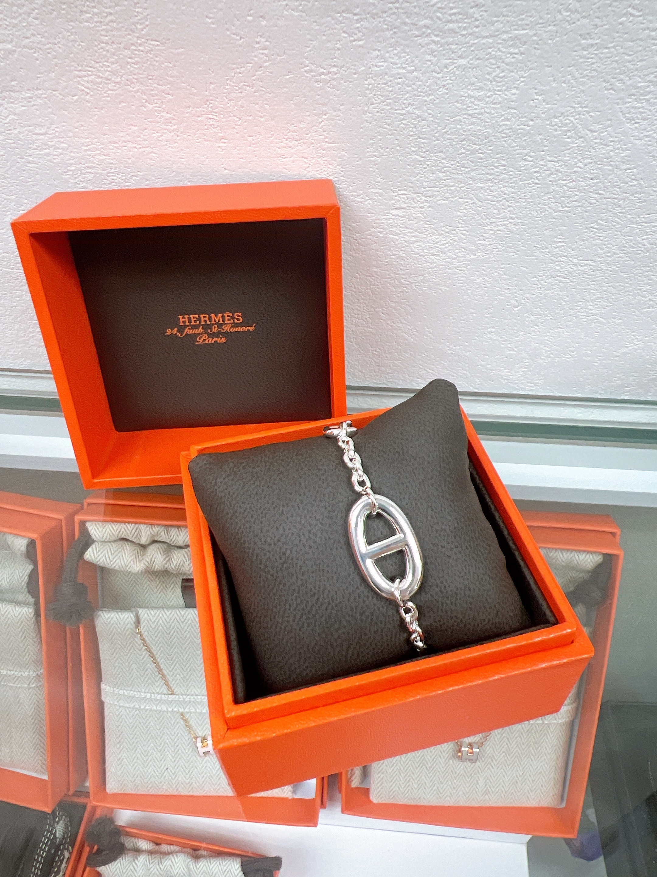 *Brand New* Hermes farandole bracelet silver (size SH) 豬鼻手額