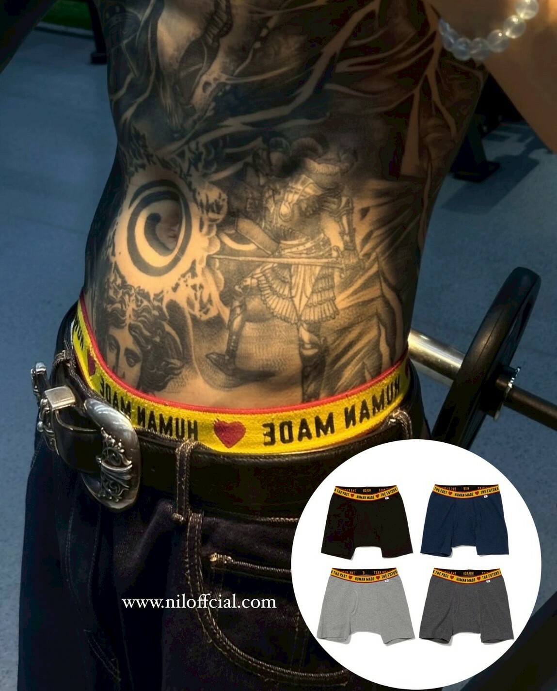 HUMAN MADE 字體Logo四角褲 內褲 4色