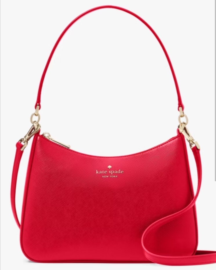 [S] KATE SPADE RUBY RED KH397 MADISON SAFFIANO LEATHER SHOULDER BAG, 196021611827 (SKS1621)