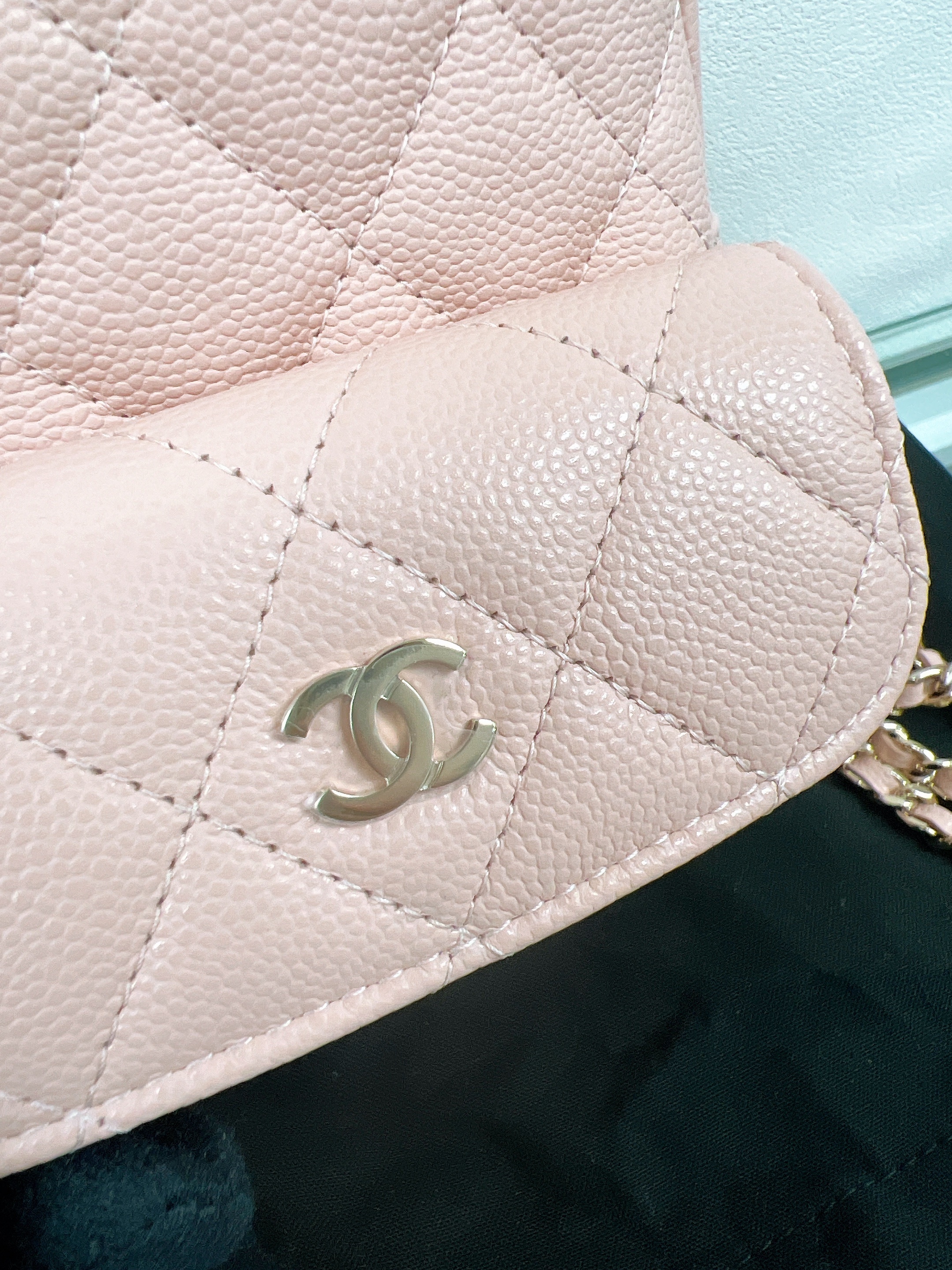 *Unused* Chanel backpack mini (peach pink caviar)
