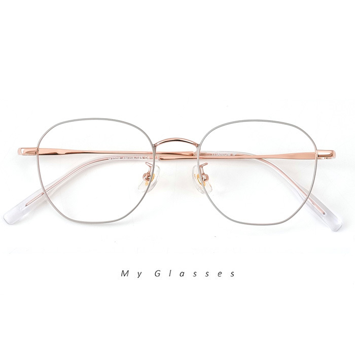 C450鈦金屬多邊形小框眼鏡