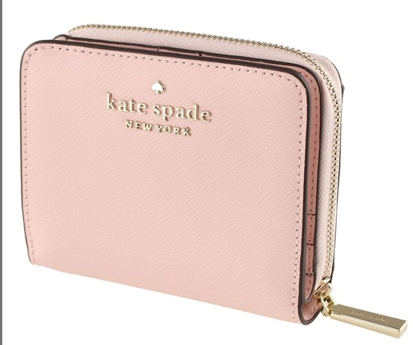 [S] KATE SPADE KH615 MADISON SAFFIANO LEATHER SM LZIP WALLET,PASTEL LAV, 196021553349 (SKS1453)
