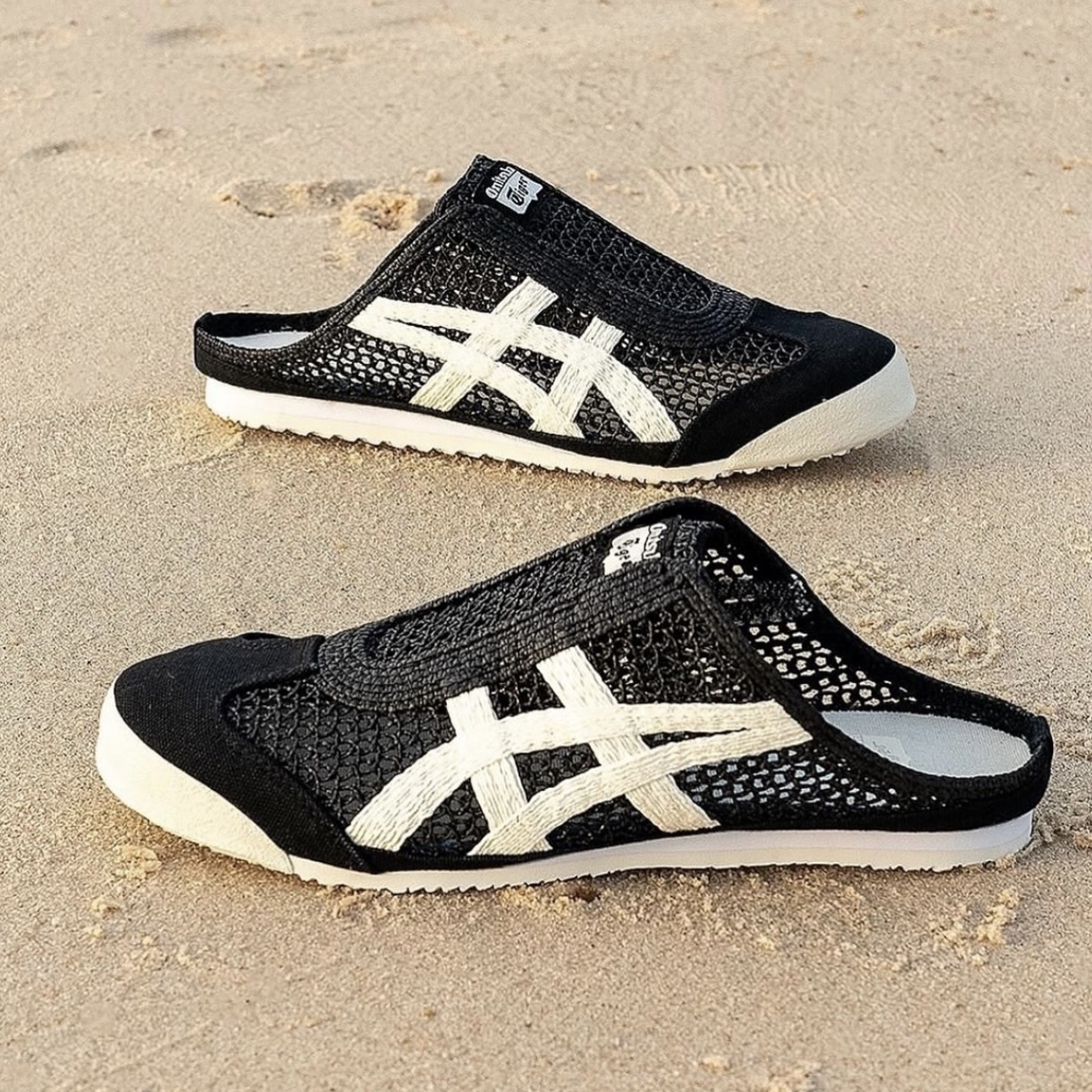 ONITSUKA TIGER MEXICO 66 SABOT 黑編織拖鞋 懶人鞋 鬼塚虎 女 1183C123-001