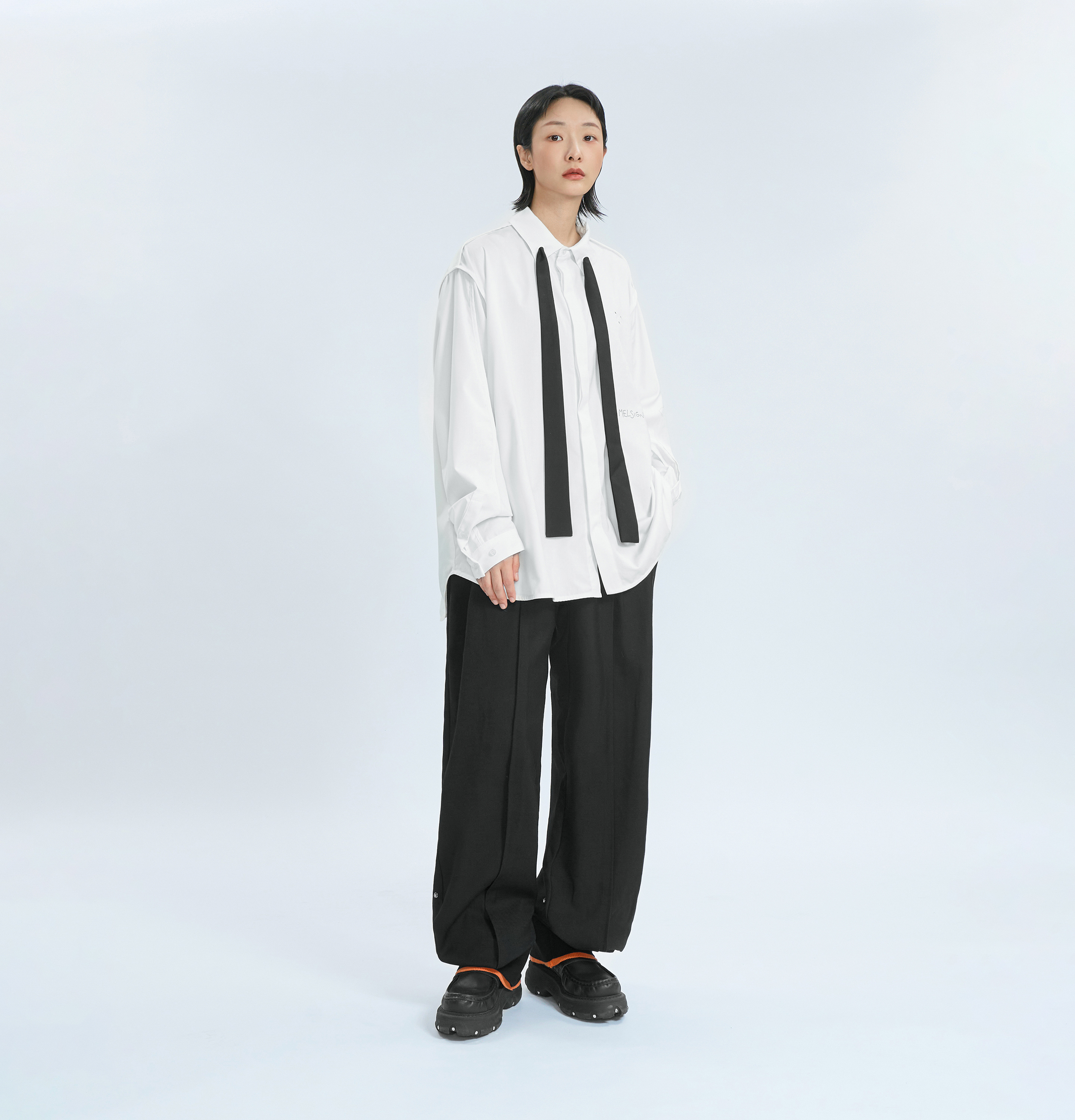 MELSIGN - Oct Double Layer Comfy Trousers - Black
