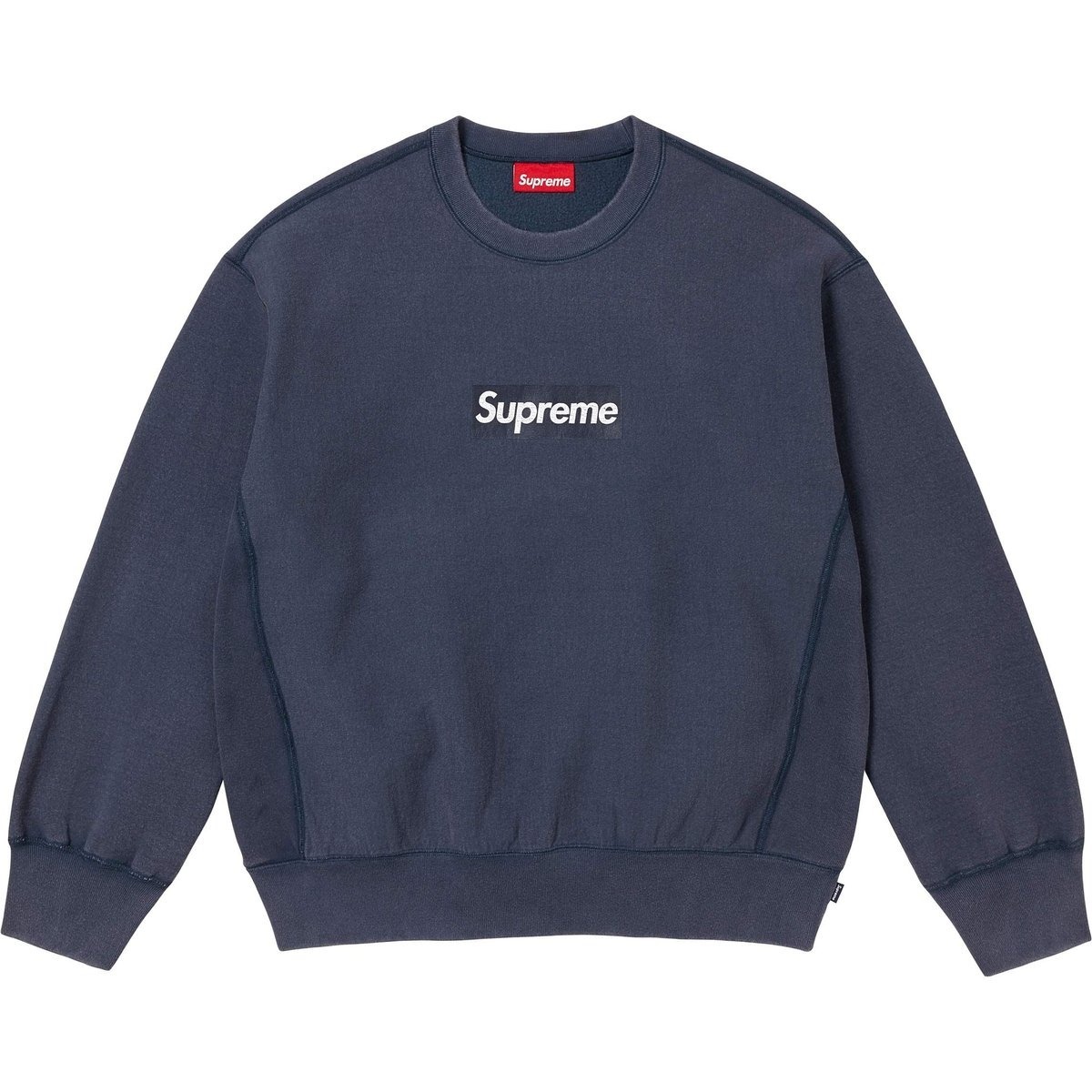 2025SS SUPREME WASHED BOX LOGO CREWNECK 水洗 大學T 現貨