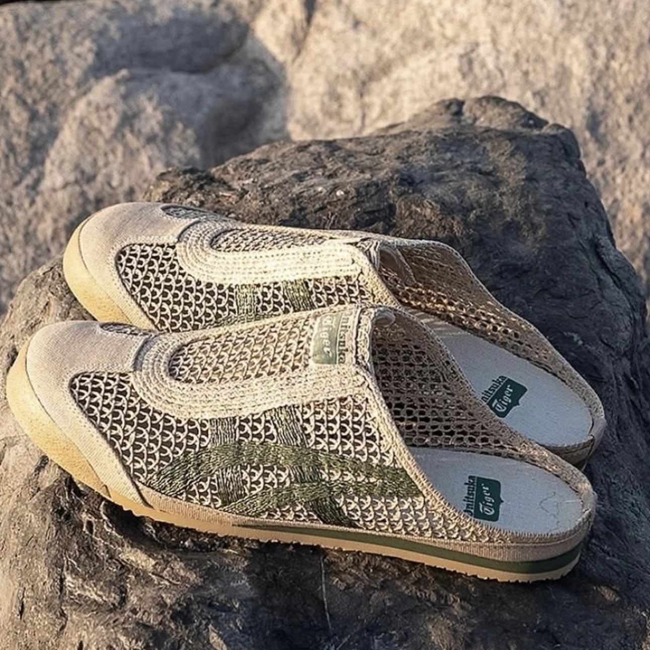 ONITSUKA TIGER MEXICO 66 SABOT 棕綠 編織鞋 懶人 女 鬼塚虎 1183C123-252