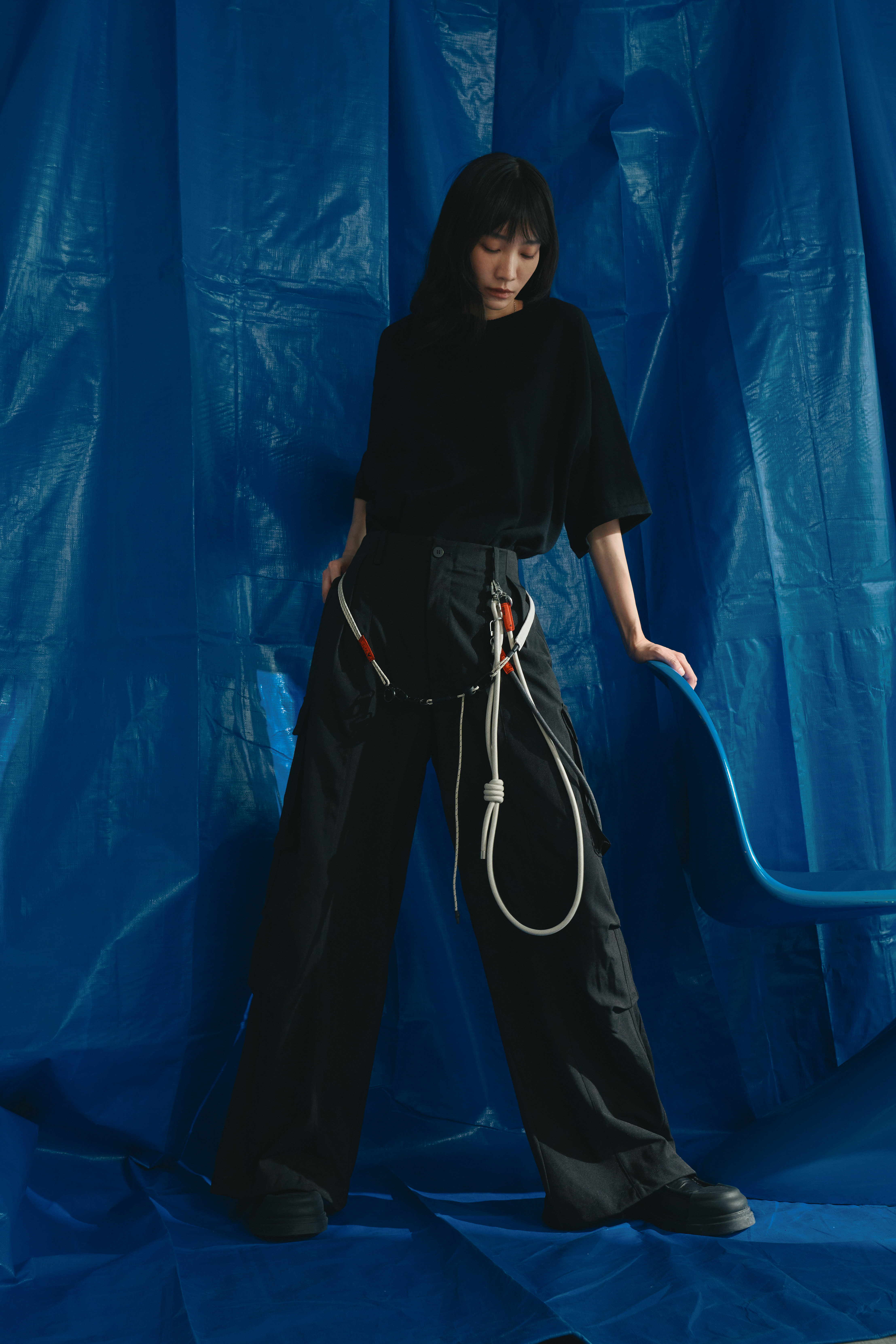MELSIGN - Ethereal Pocket Cutting Trousers - Black