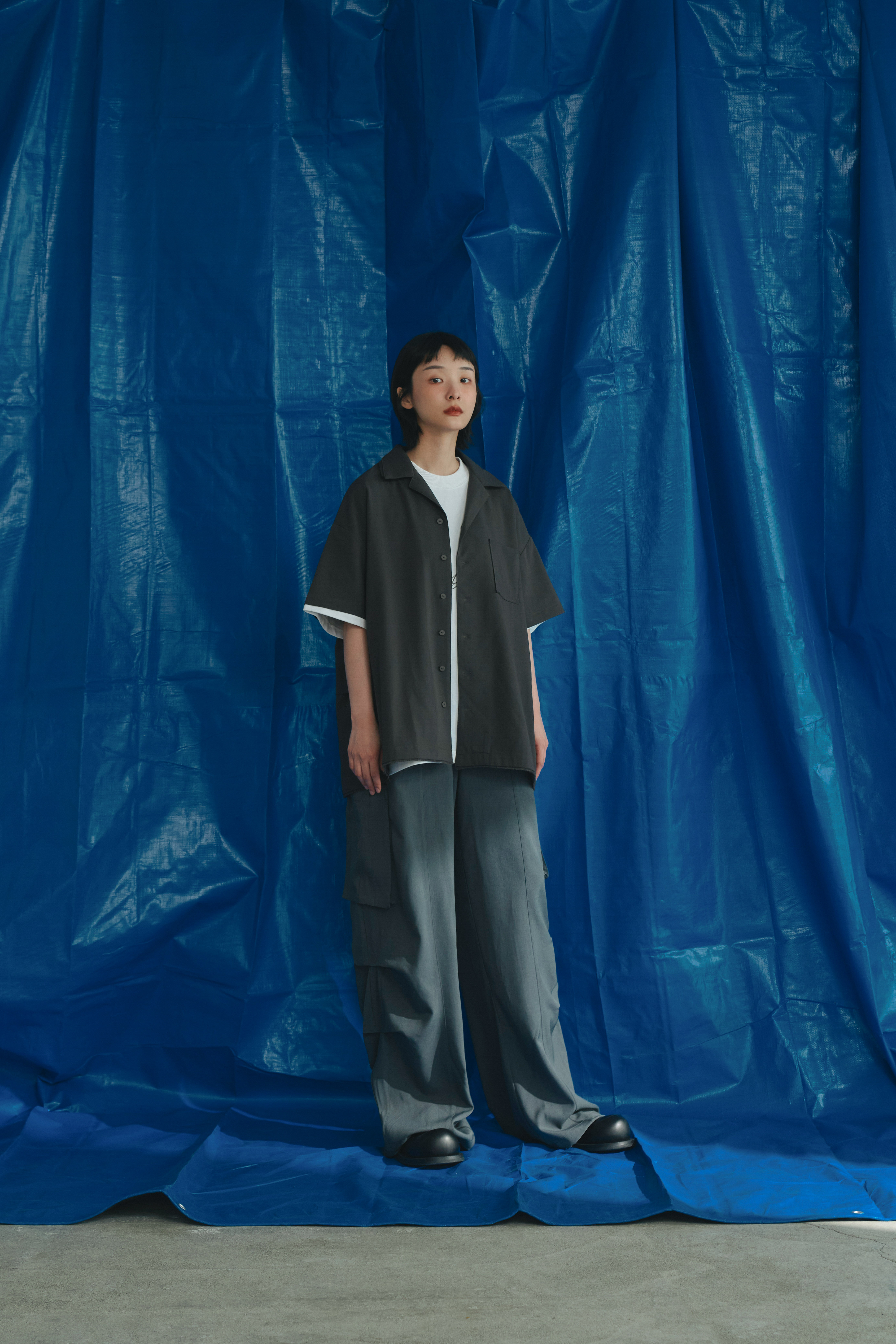 MELSIGN - Ethereal Pocket Cutting Trousers - Gray