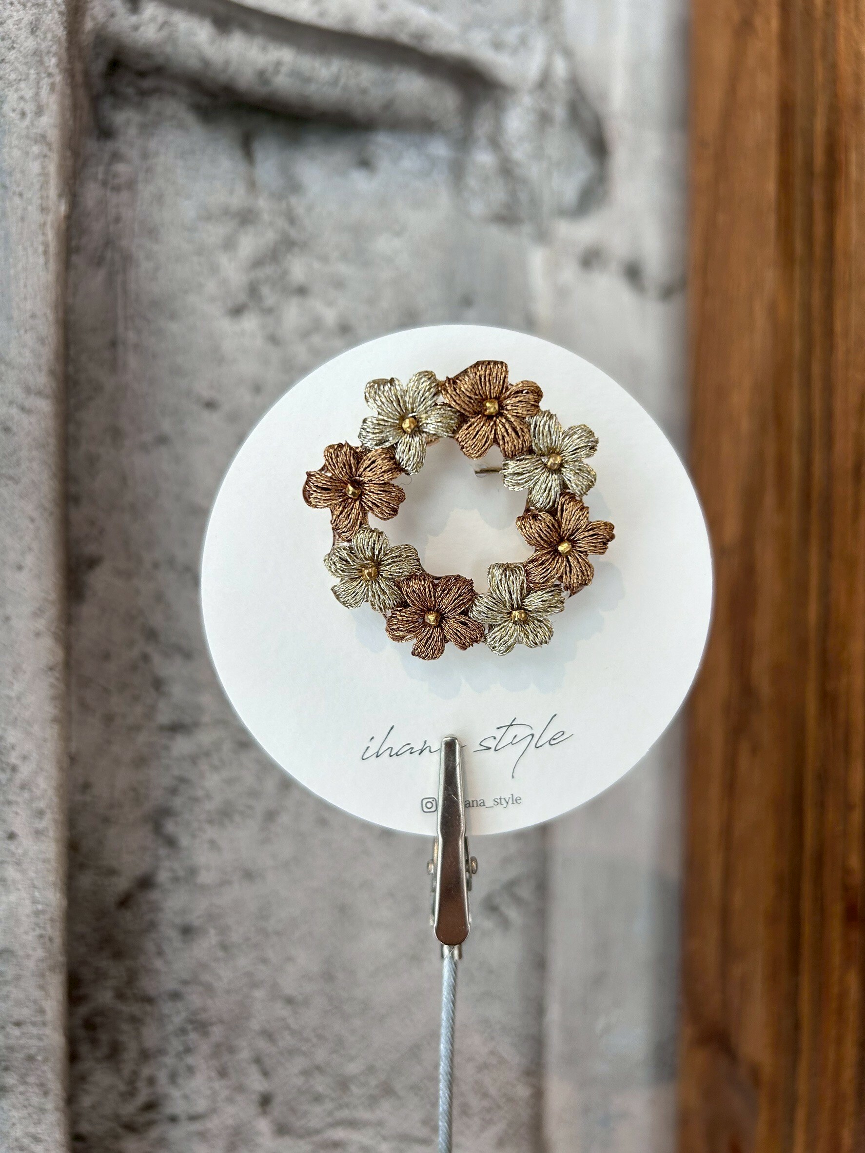 [ihana style] 花環胸針 | NO.7