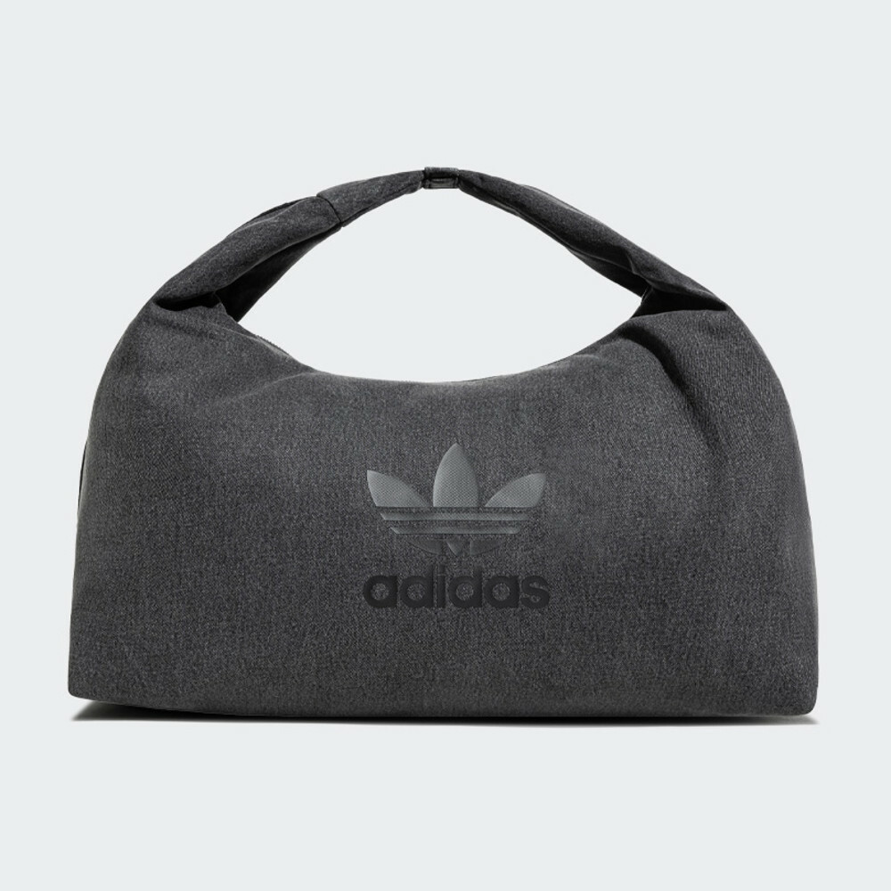 Adidas 經典牛仔風三葉草肩背包 斜挎包 (IX7693) (IX7694) 黑色 官方照