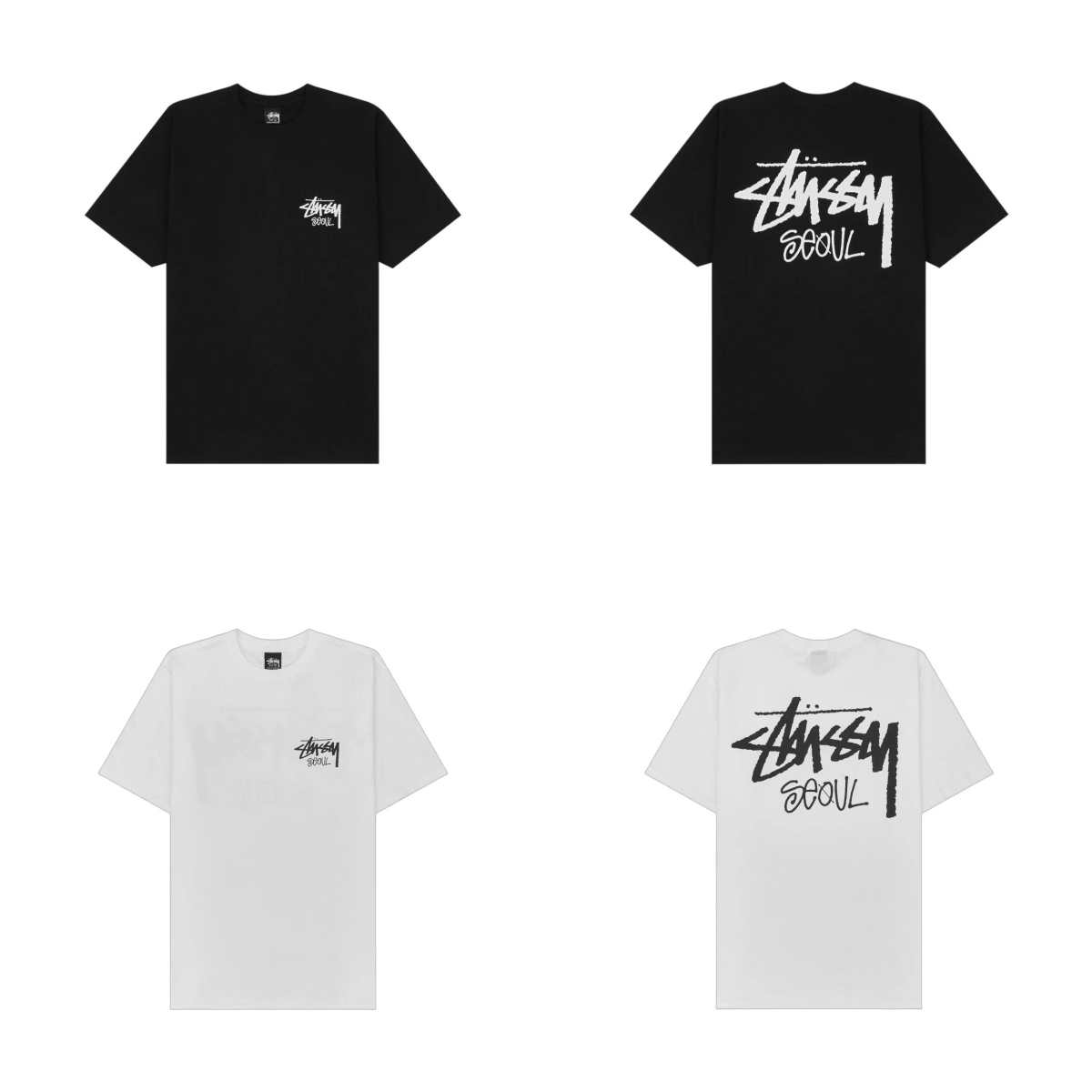 STUSSY STOCK SEOUL TEE 城市系列 韓國限定 首爾 字體 短袖
