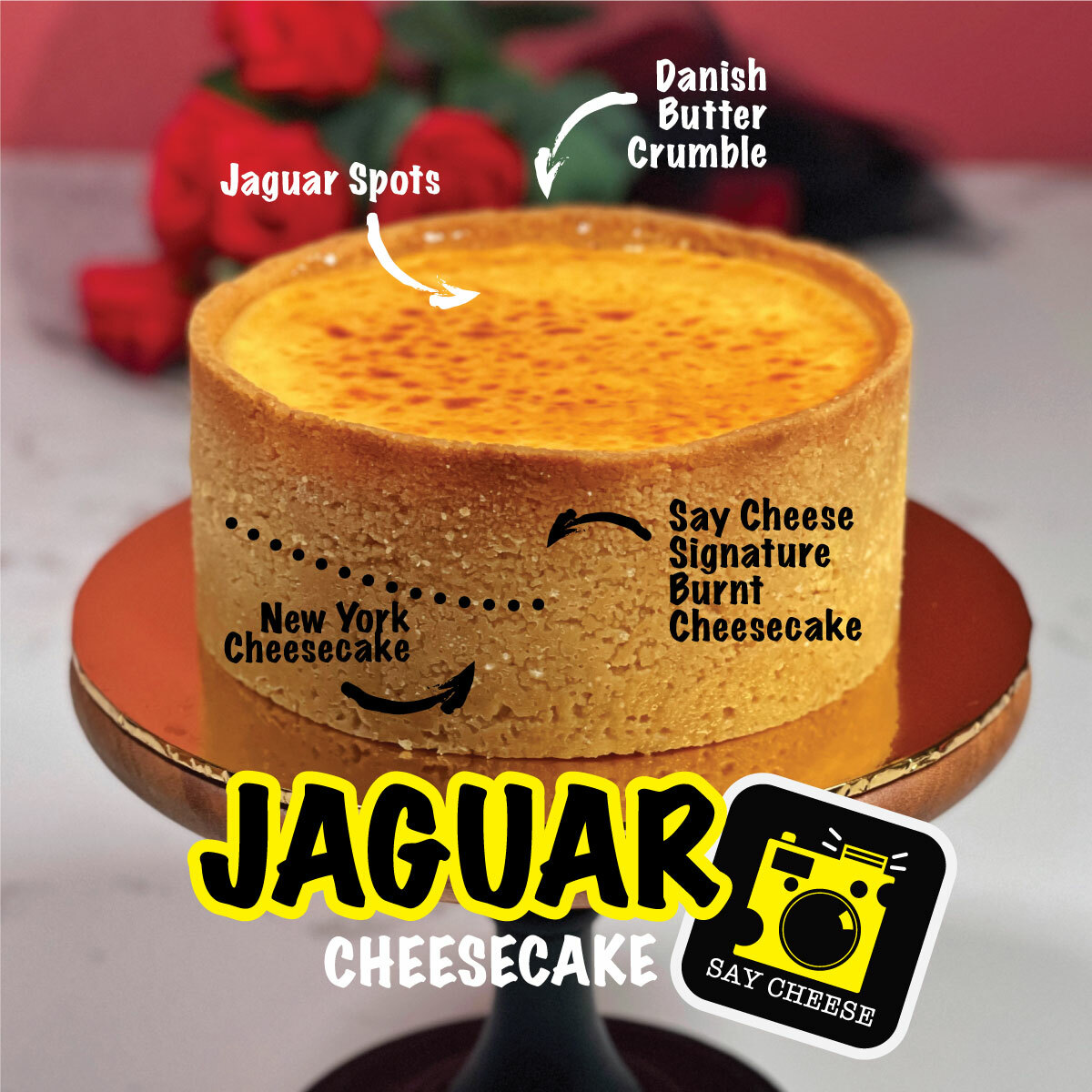 Original Jaguar CHEESECAKE - 8" Whole Cake