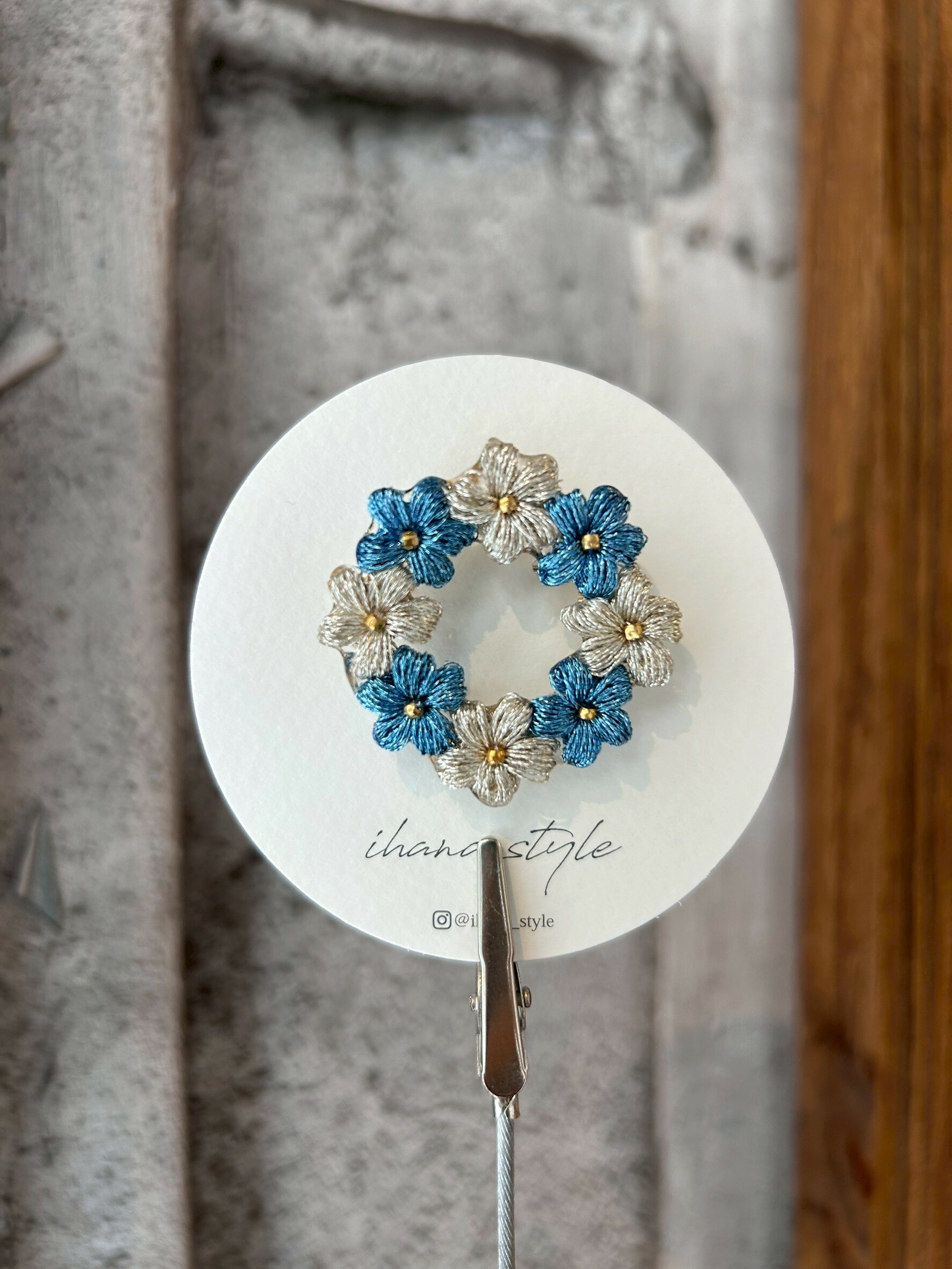 [ihana style] 花環胸針 | NO.8