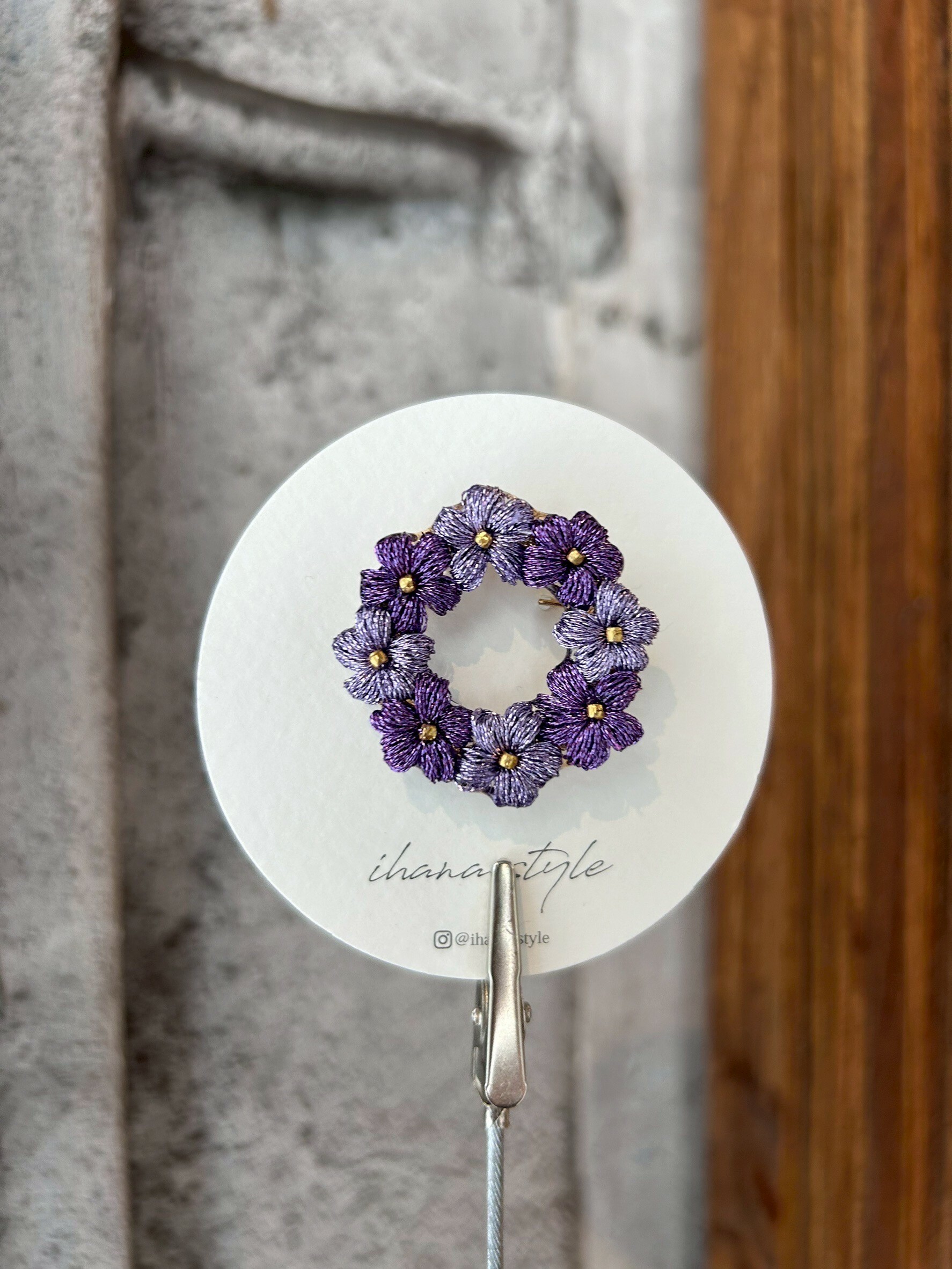 [ihana style] 花環胸針 | NO.9