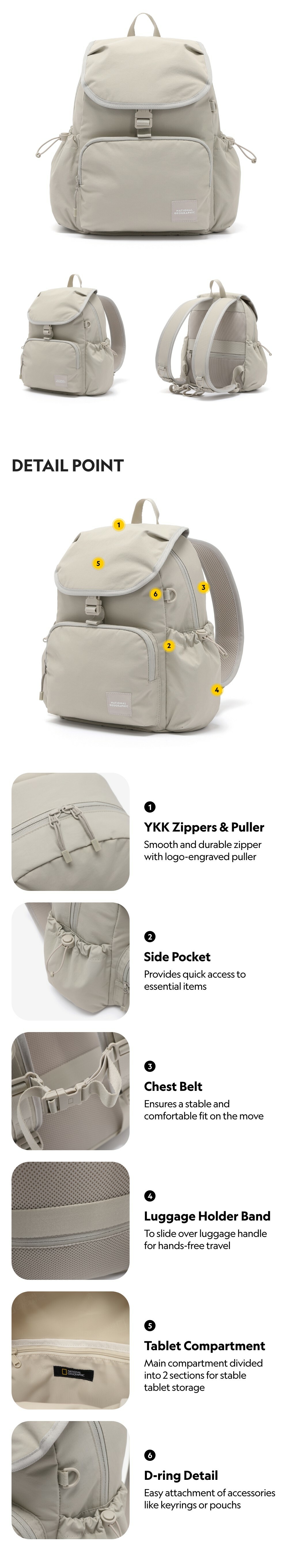 ★NATIONAL GEOGRAPHIC★ADELIE BACKPACK ADELIE BACKPACK- BLACK – National Geographic Apparel