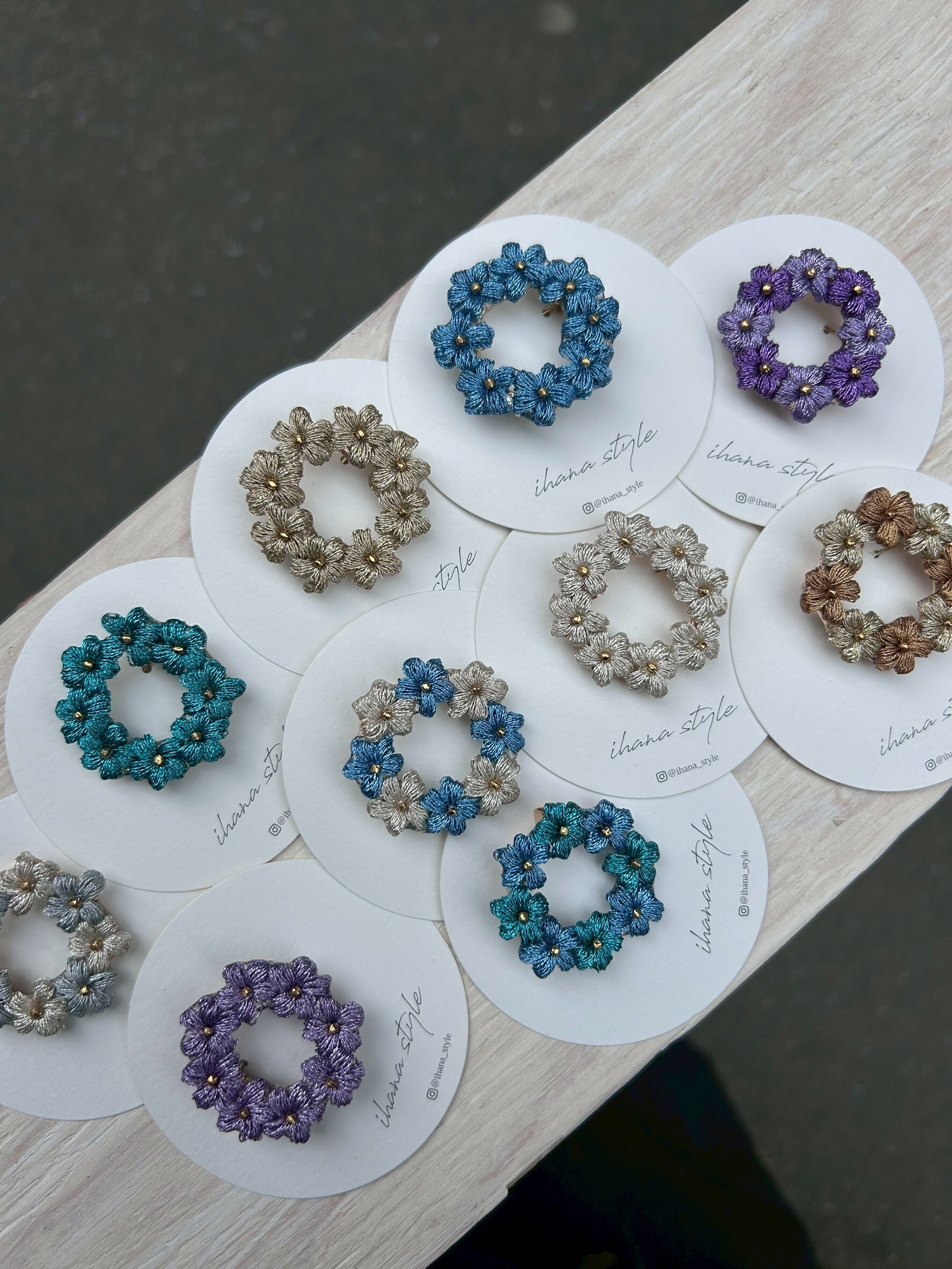 [ihana style] 花環胸針 | NO.11