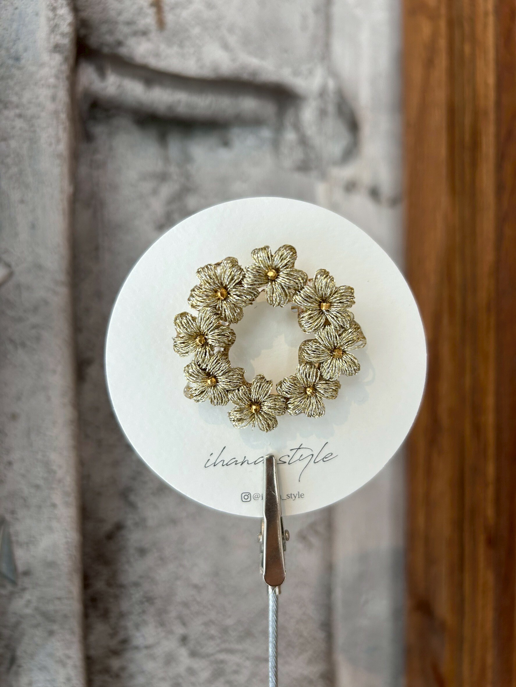 [ihana style] 花環胸針 | NO.11