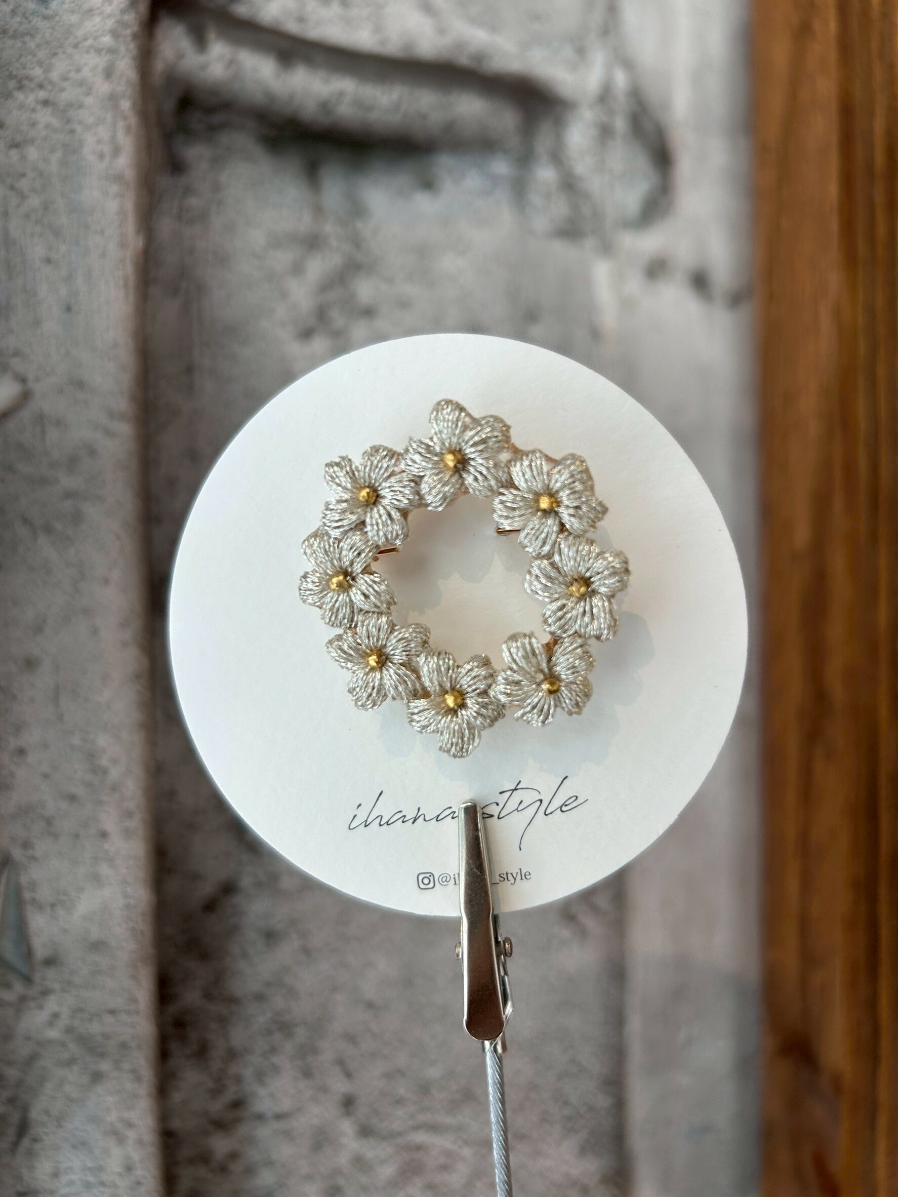 [ihana style] 花環胸針 | NO.13