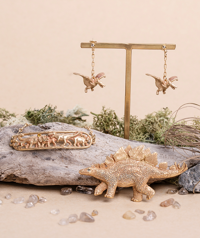 恐龍耳環/手鏈