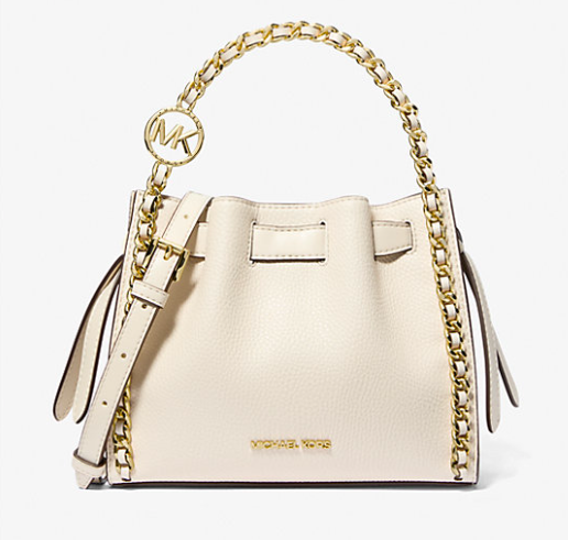 [S] MICHAEL KORS 35H3G4MC1I MINA SM BLT CH INLY XBODY,LT CREAM, 196237278265 (SMK1141)