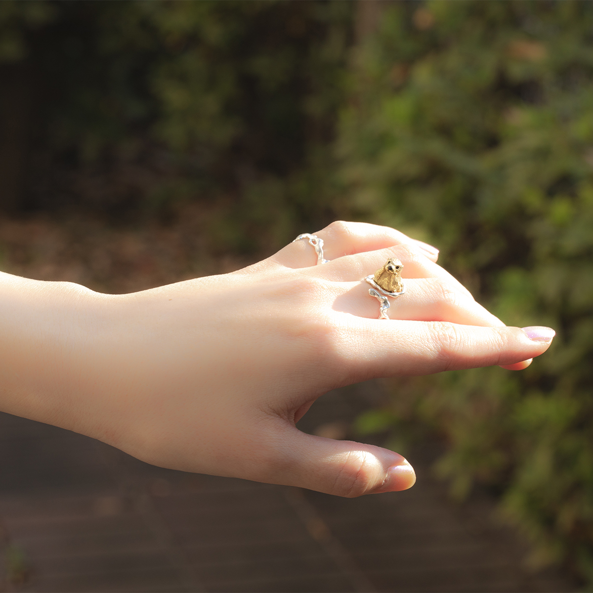 海獺探出水面戒指