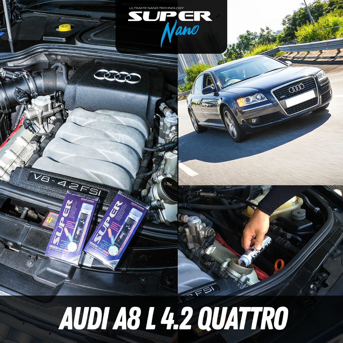 SuperNano Engine Restorer Classic 75G for Audi A8 4.2L Quattro