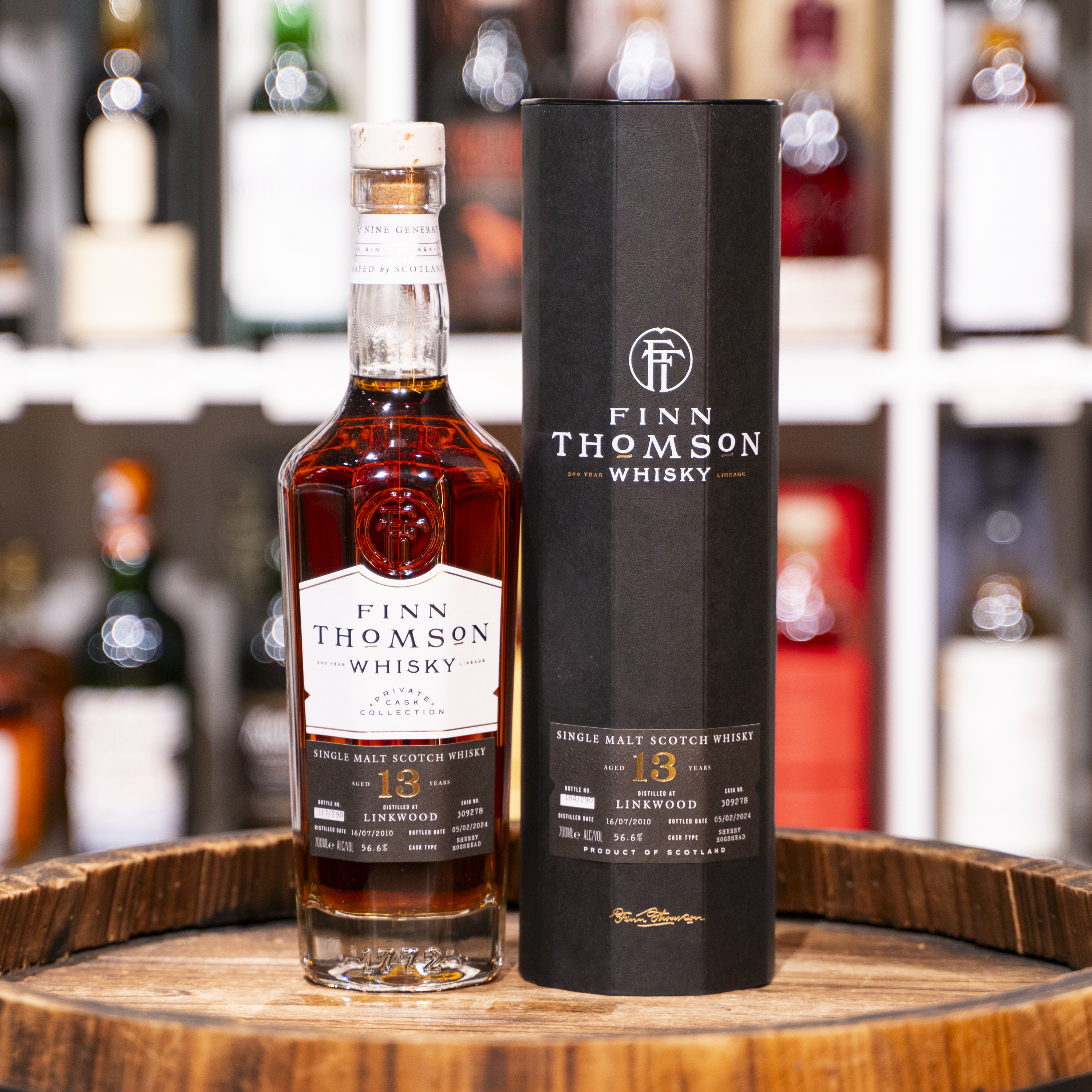 Finn Thomson Linkwood Sherry Hogshead 13 Years Old 56.6% alc