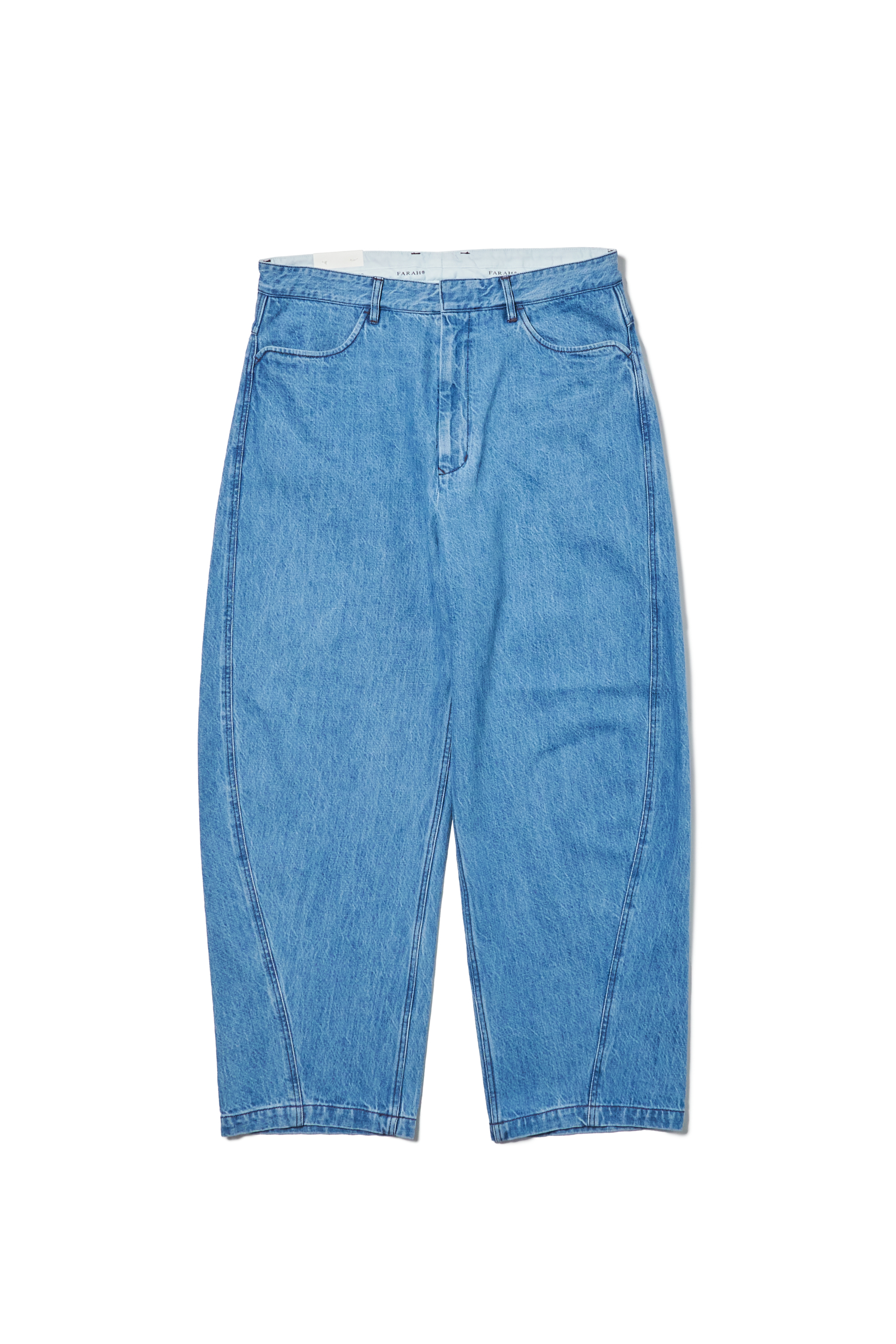 FARAH CURVED WIDE PANTS (2COL)