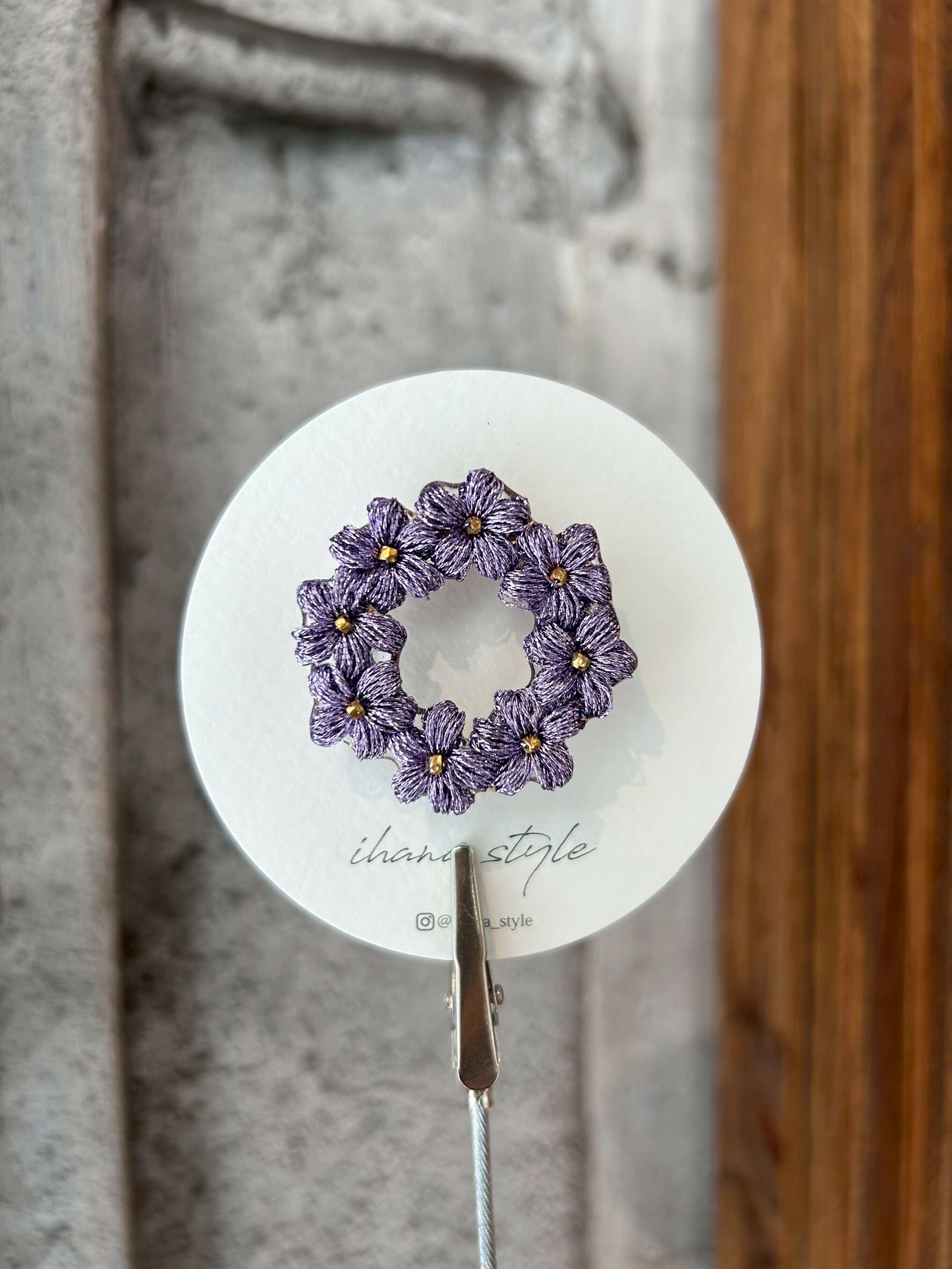 [ihana style] 花環胸針 | NO.15