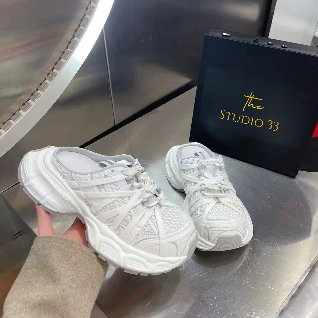 綁帶厚底休閒懶人鞋