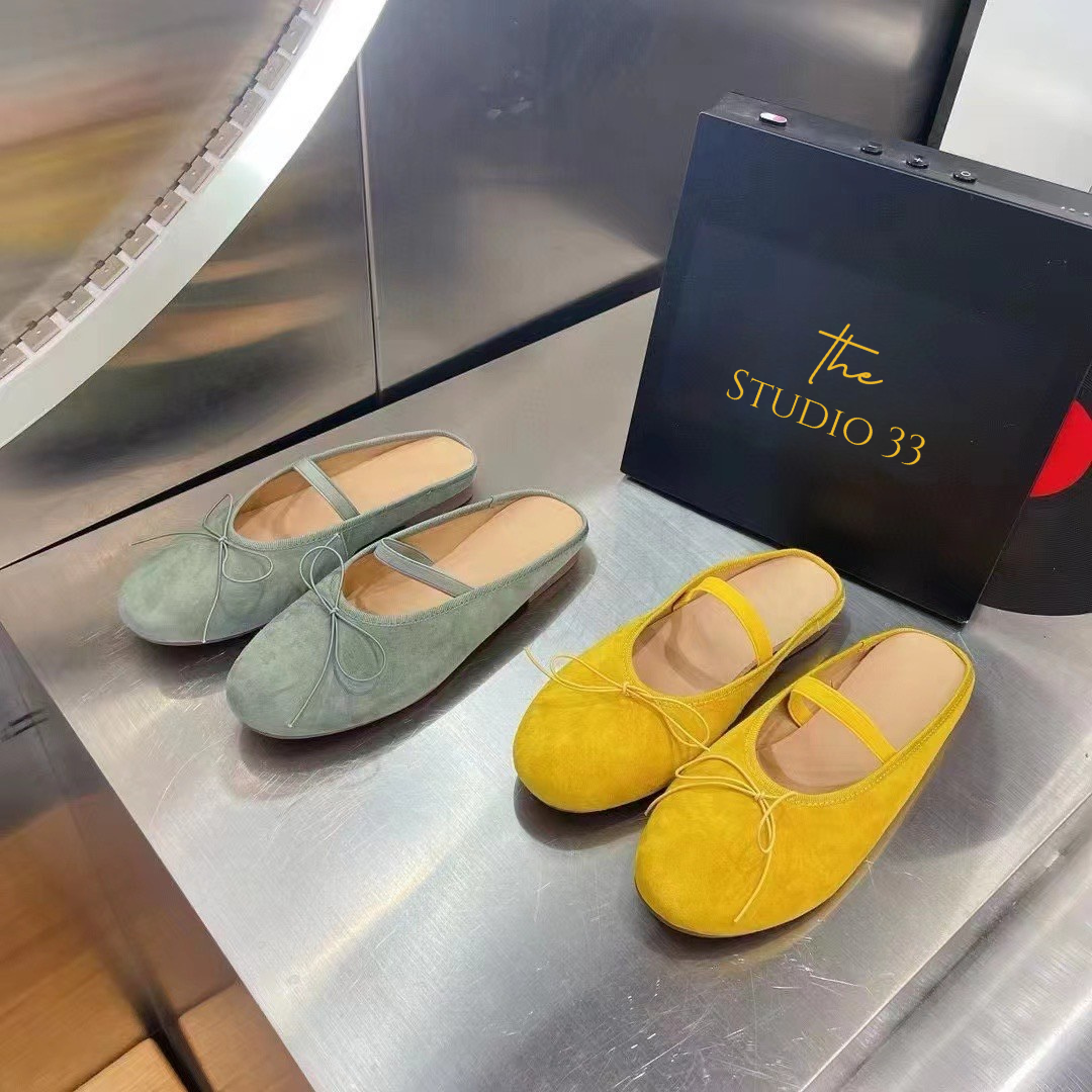 蝴蝶結軟底芭蕾舞平底鞋