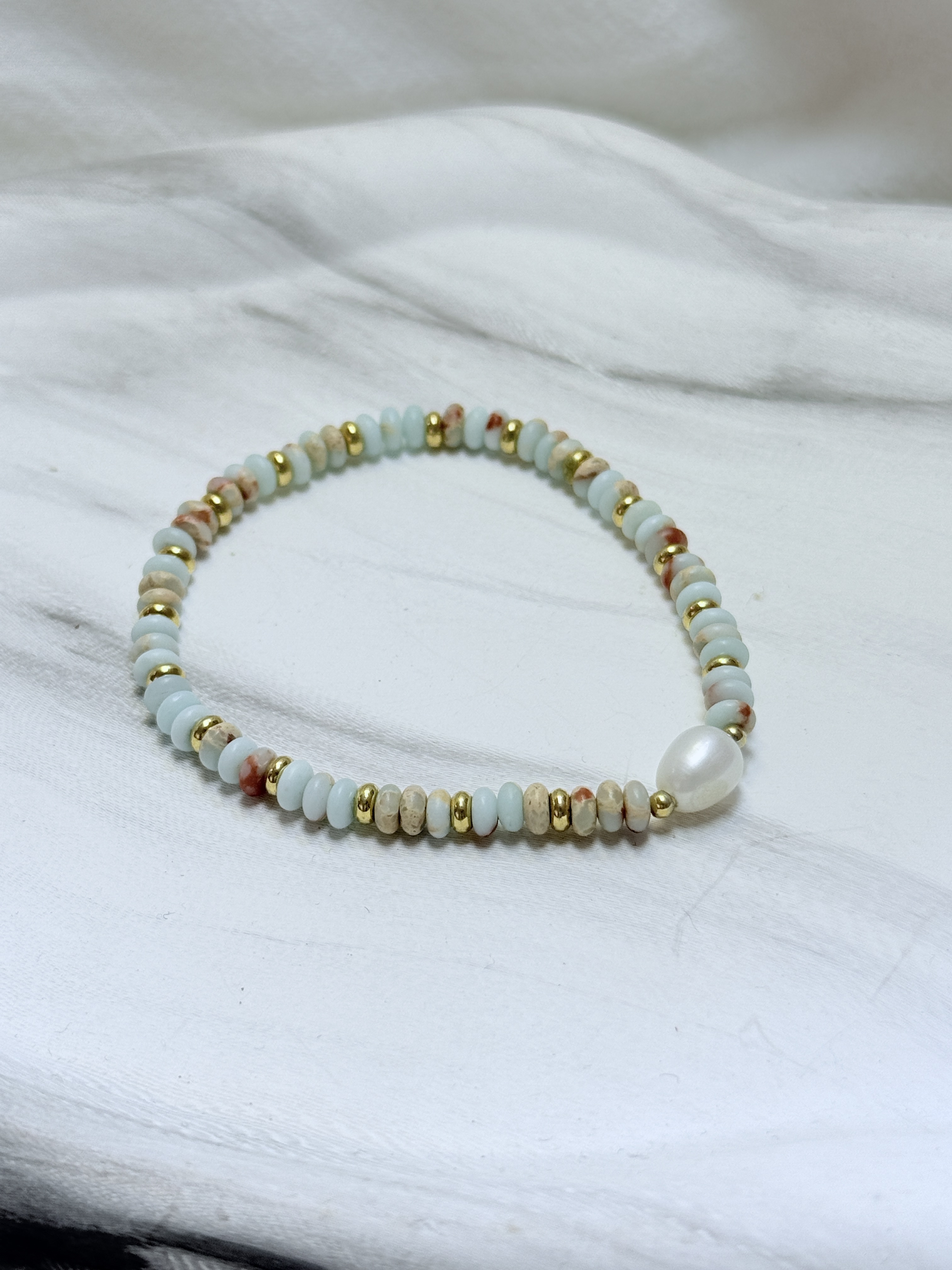 Ethnic Style Natural Stone Bracelet (Handmade)