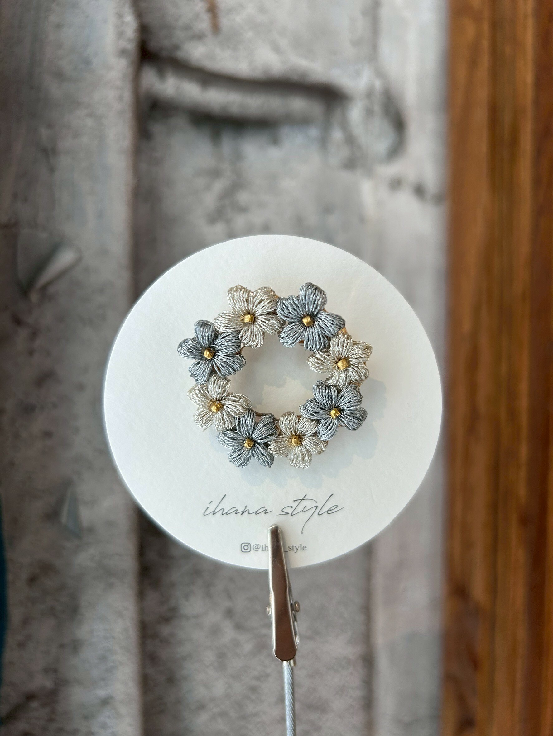 [ihana style] 花環胸針 | NO.16