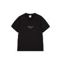 [K] ADLV BASIC LOGO WOMAN SHORT SLEEVE T-SHIRT BLACK, 25SS-TP-SS-LG-BOW-BLK (KAV1520)