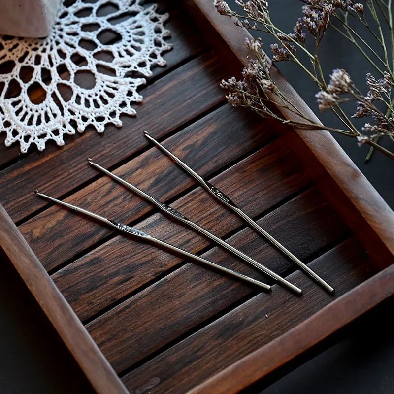 KnitPro - 不鏽鋼單頭蕾絲鉤針