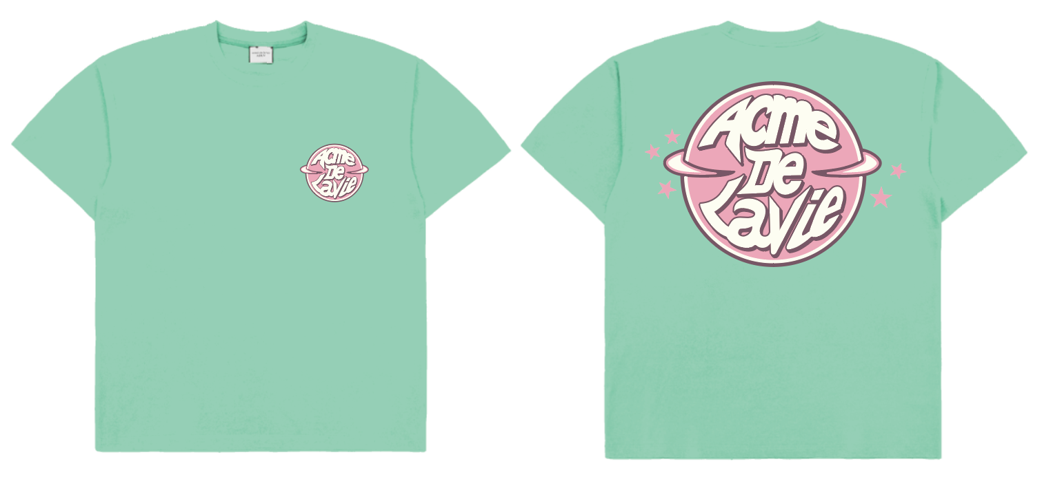 [K] ADLV ADLV SATURN LOGO SHORT SLEEVE T-SHIRT EMERALD, 25SS-TP-SS-LG-AST-EMD (KAV1619)