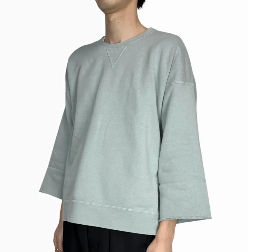 VISVIM 2025 S/S JUMBO SB SWEAT 3/4 DMGD - PRE ORDER ITEM (預訂中)